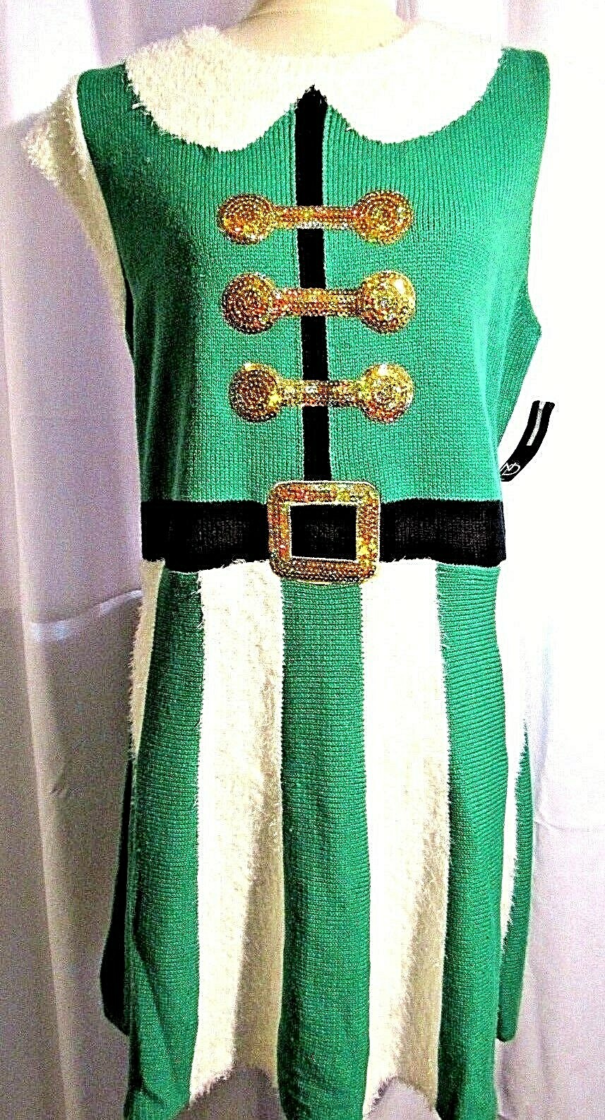 NEW DIRECTIONS WOMENS ELF SLEEVELESS DRESS  SIZE PXL NWT RETAIL $56