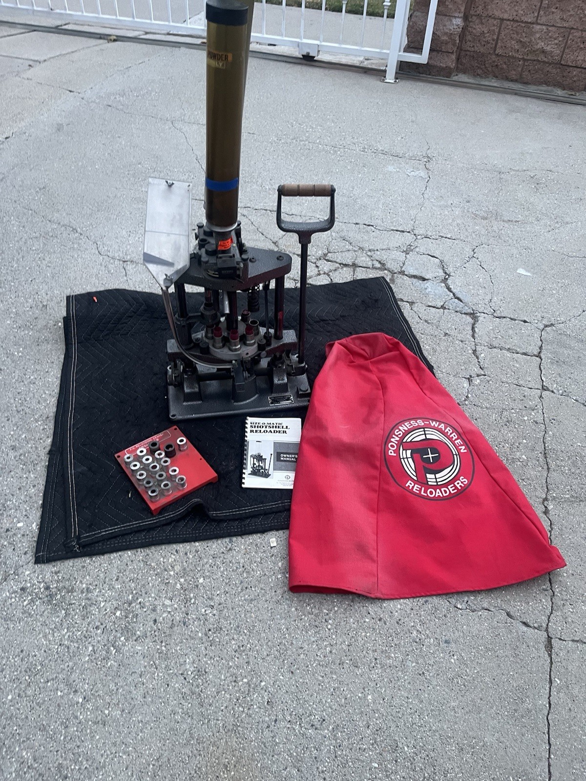 Ponsness-Warren, Inc. SizeO Matic Model 900, 12 Gauge Shotshell Reloader + Parts