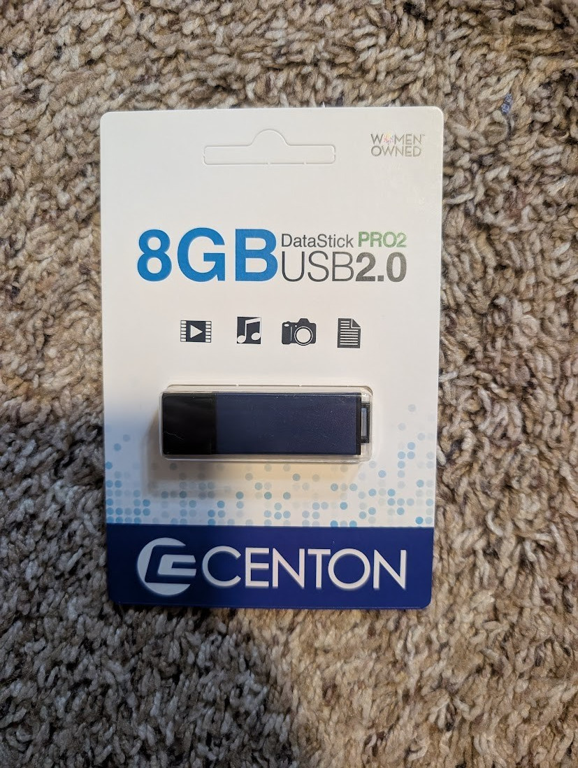 Centon 8GB DataStick PRO2 USB 2.0 Flash Drives (Factory Sealed), New, 12 total