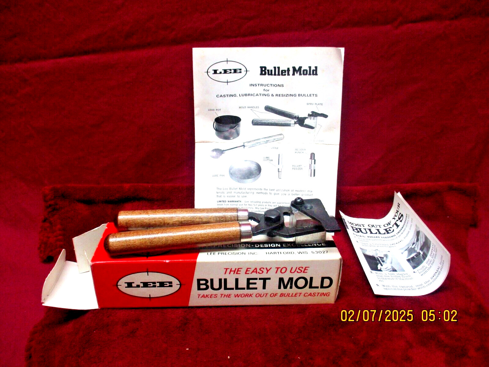Lee Precision Single Cavity Bullet Mold No. 45 cal. - 250 Gr., 45 Cal. 250 Gr.