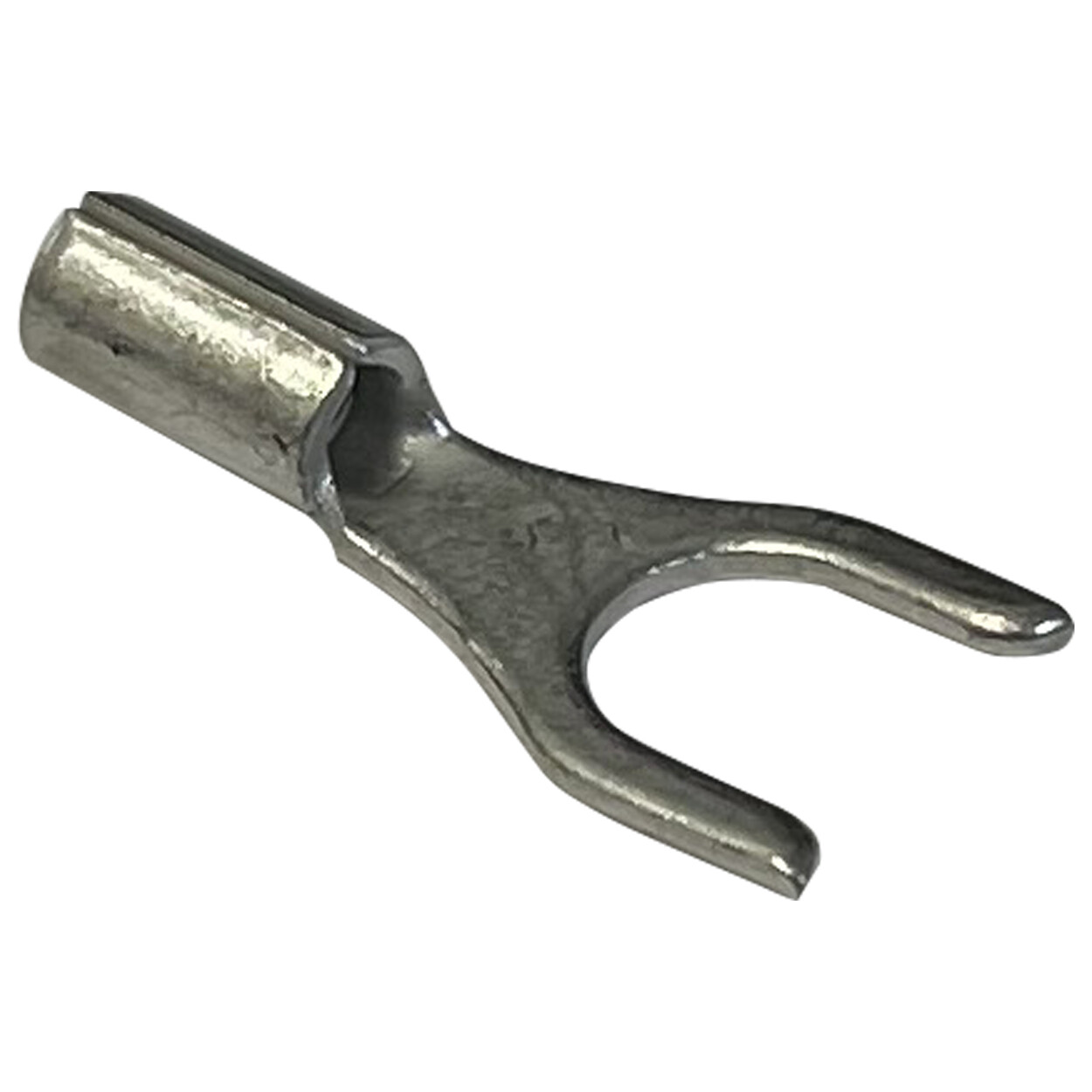 (100) Non-Insulated 22-18 AWG Spade Terminal #10 Fork Uninsulated Wire Connector