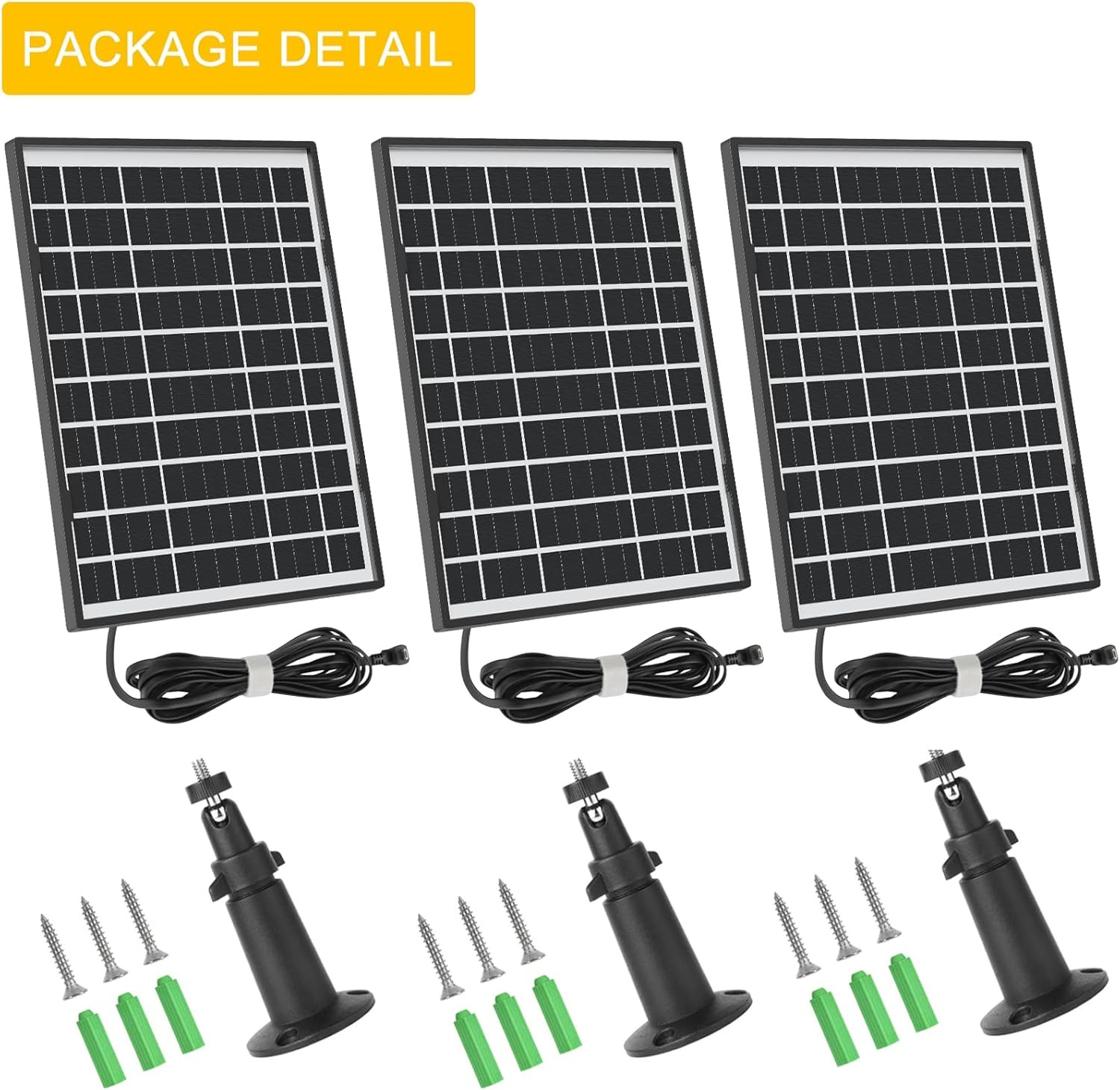 3 Pack 7W Solar Panel Compatible with Blink Outdoor 4 (4Th Gen)/ (3Rd Gen) XT3 a