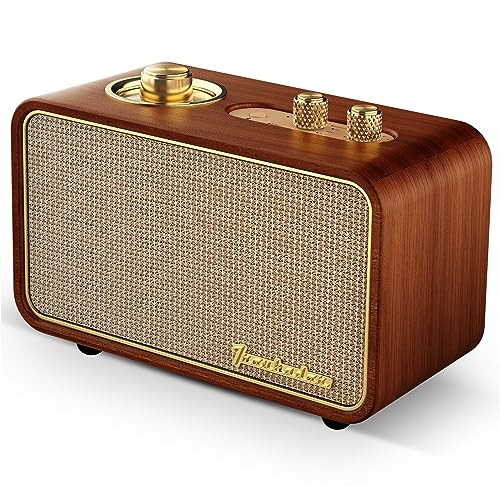 Retro Bluetooth Speaker, Wireless Speaker Walnut Wooden bluetooth speaker