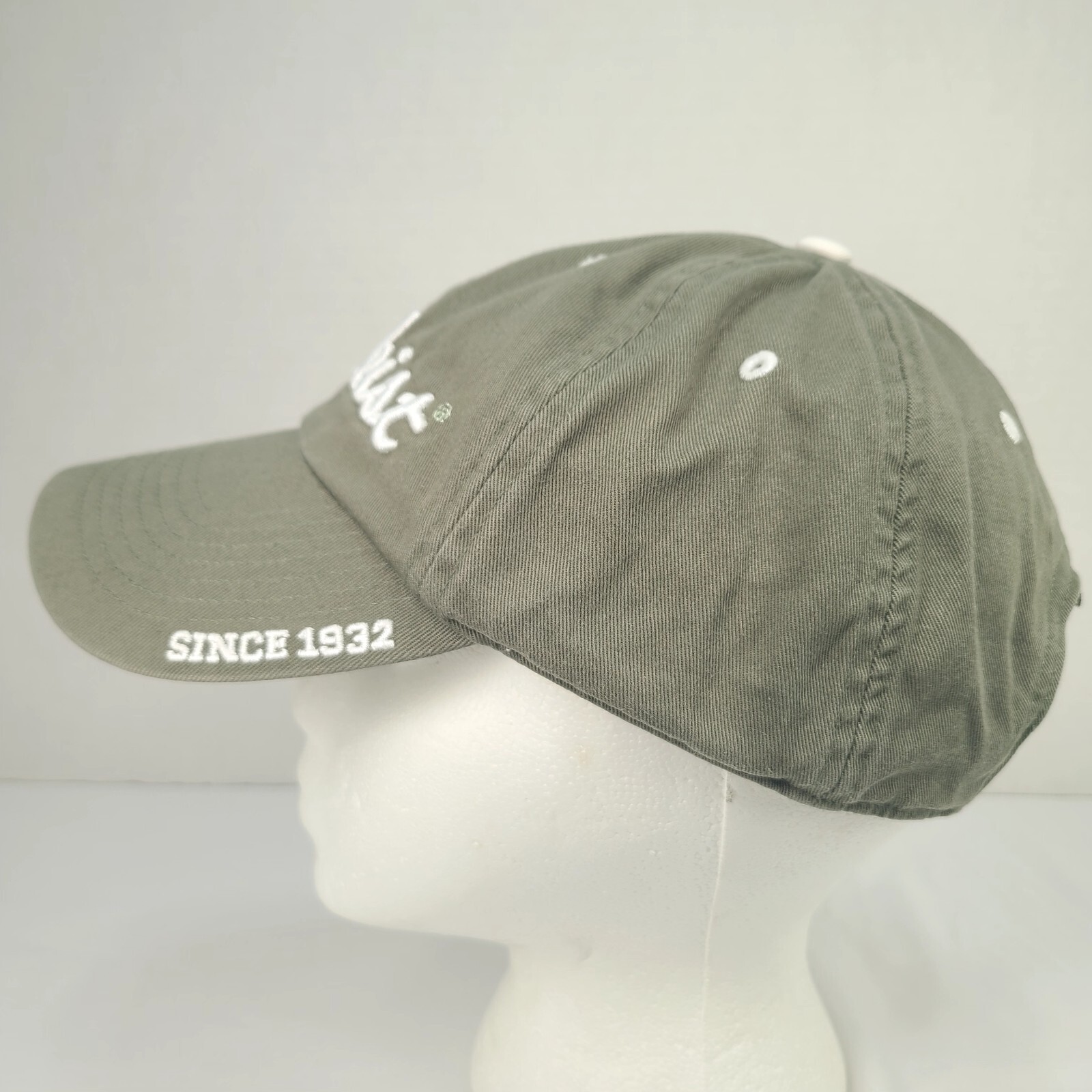 Titleist Hat Golf Strapback Cap Olive Green Relaxed-Fit Adjustable