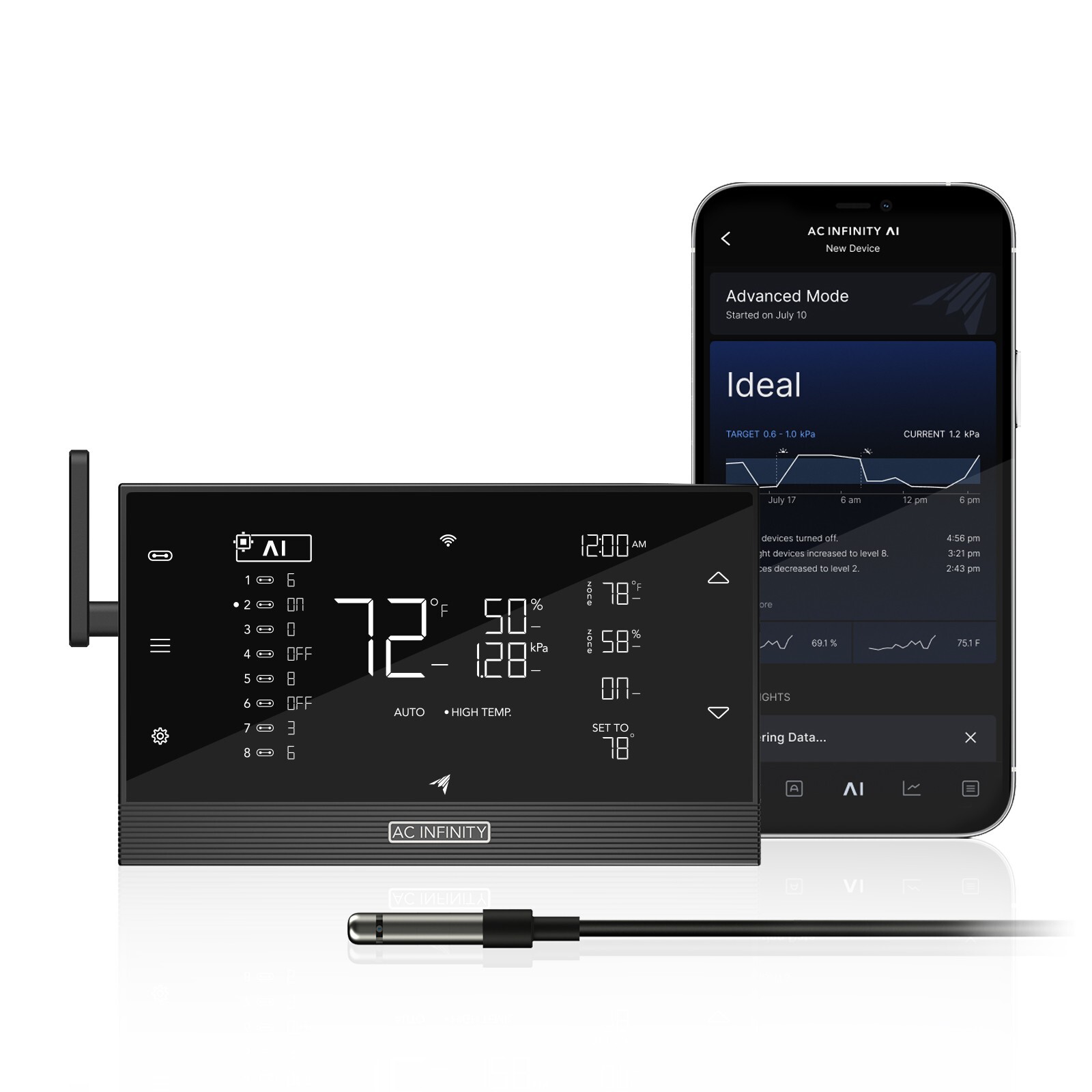 AC Infinity Controller AI+ Environmental Controller Dynamic AI Controls WiFi App