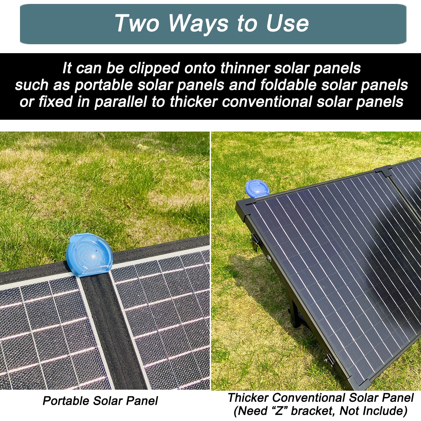 KarlKers Solar Angle Guide Solar Panel Accessories for Portable Solar Panel F...