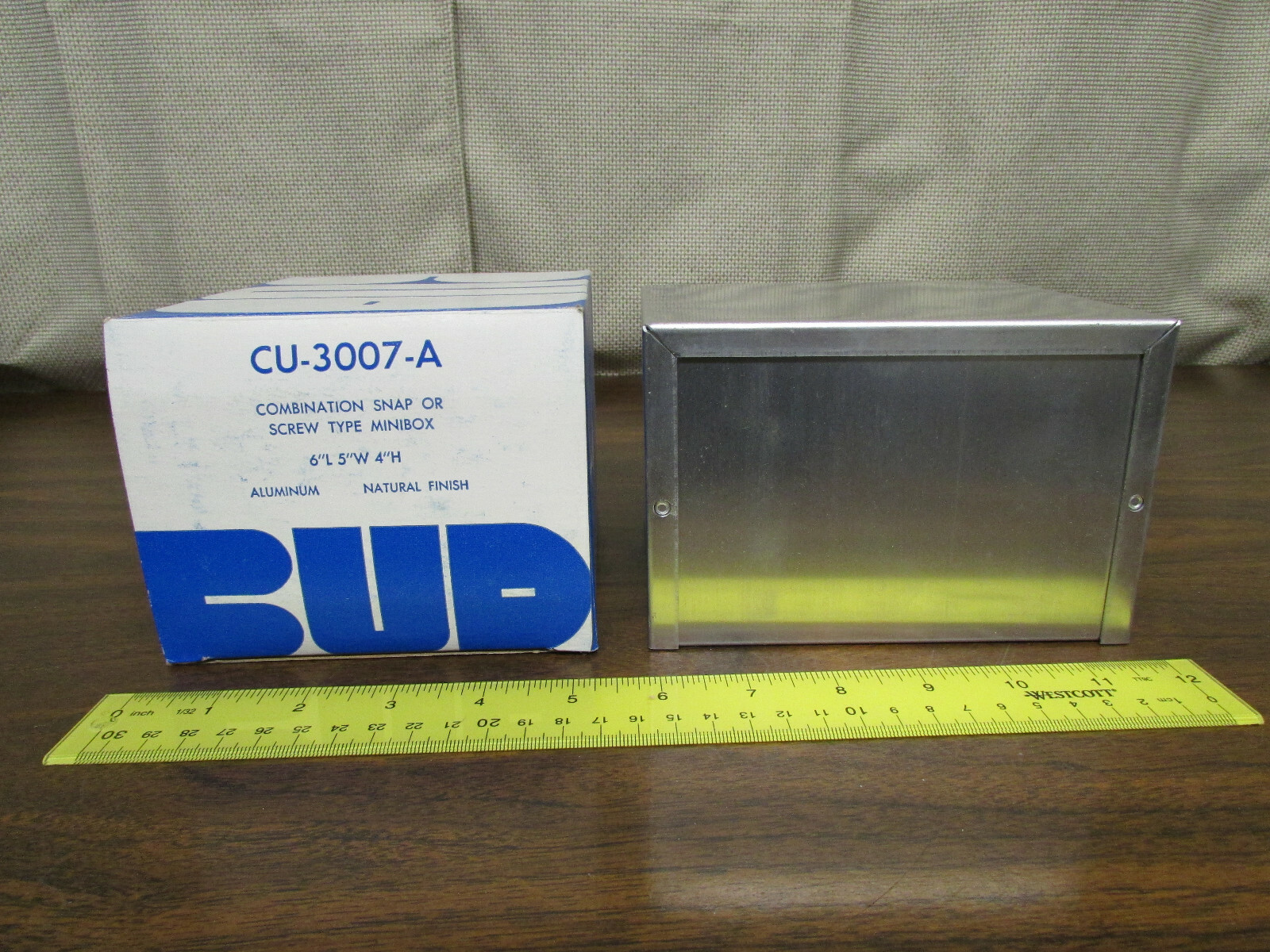 Bud CU-3007-A Minibox Electronics Project Box 6X5X4 New