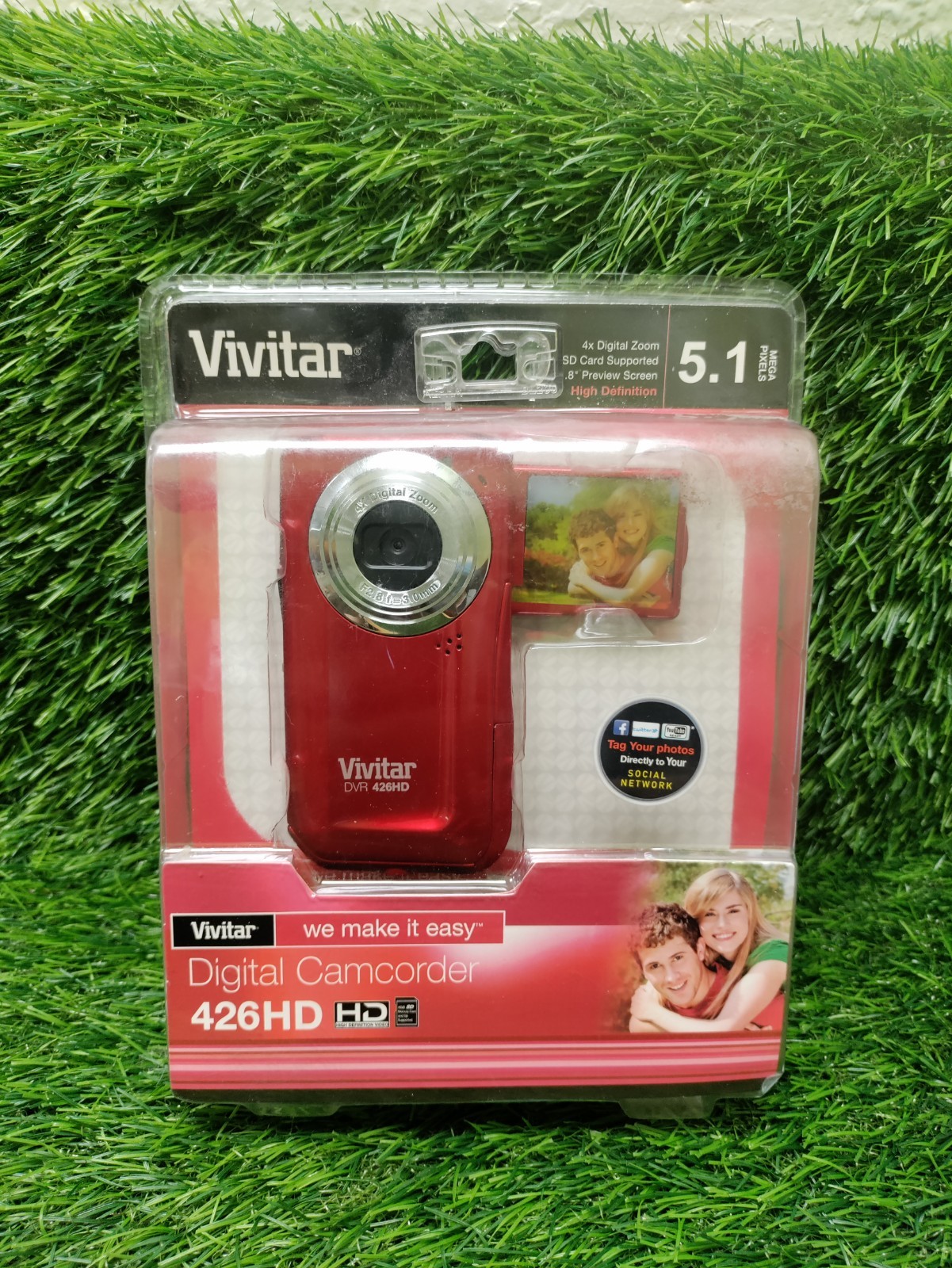 Vivitar 426HD Digital Camcorder DVR426 HD Selfie Feature