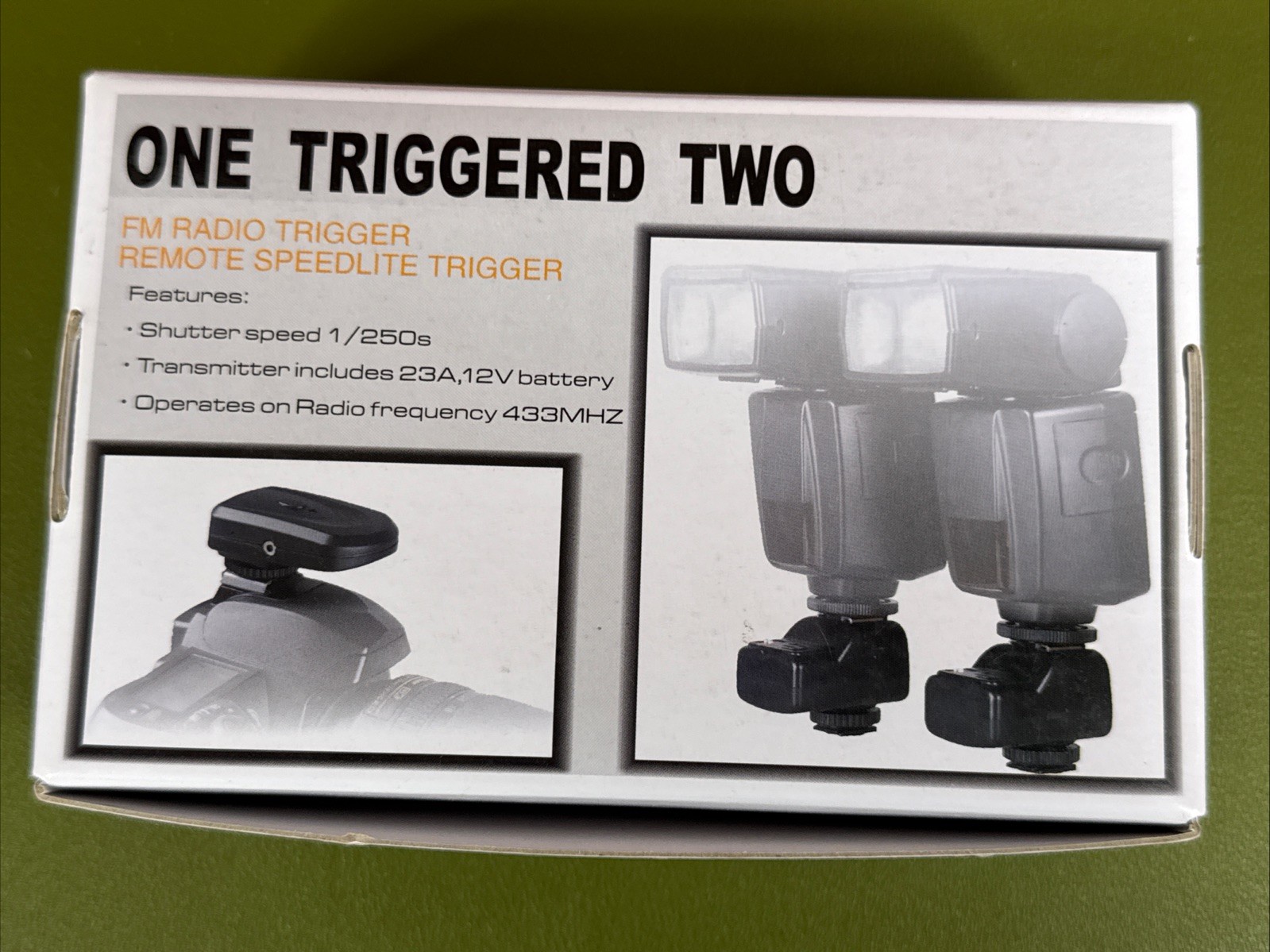 Studiohut 4 channel Wireless Radio Hot Shoe Flash Trigger Kit for Canon EOS, Nik