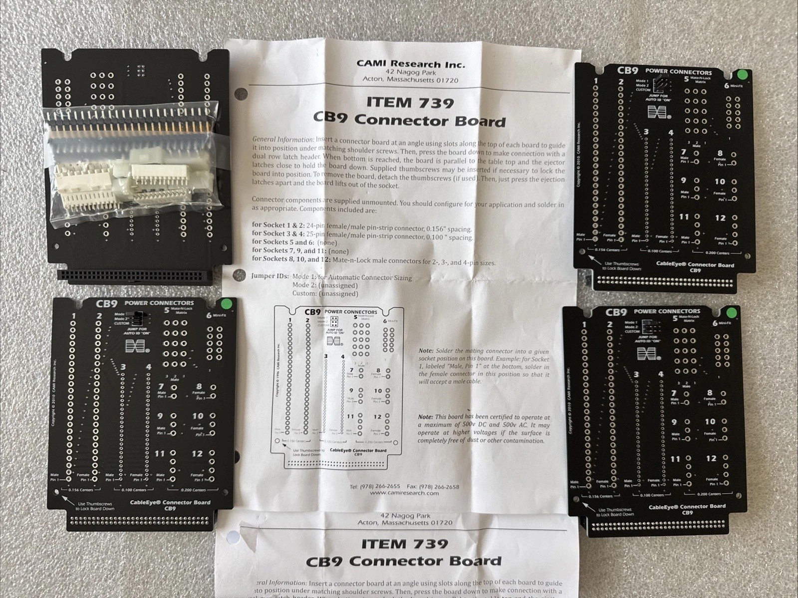 CAMI Research CableEye M3U PC CABLE TEST SYSTEM W/ Cables, Boards, accessories.