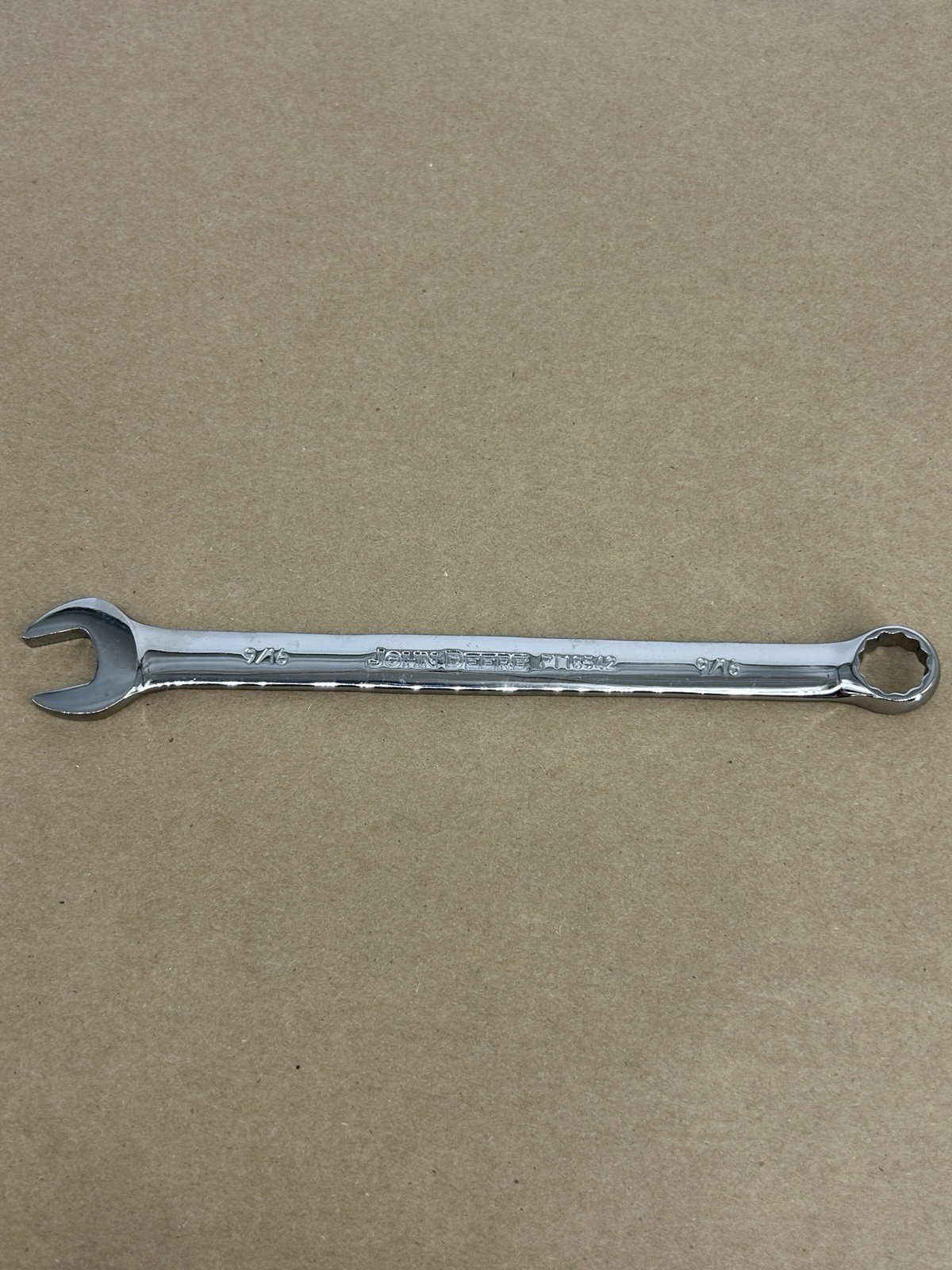 John Deere OEM SAE Full Polished Combination 9/16" Wrench - PT18542