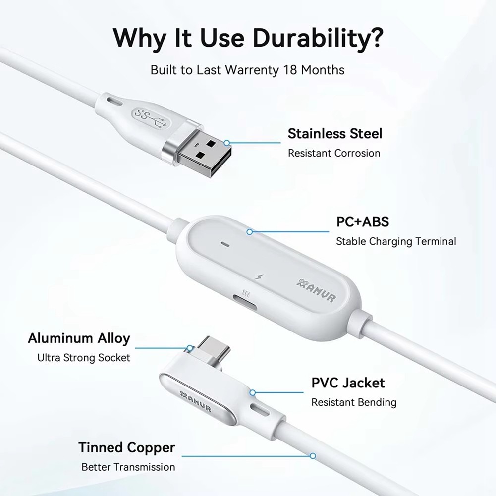 18W Rechargeable VR Link Cable for /3S /2 /Pro Fast Charging Type-C USB6342