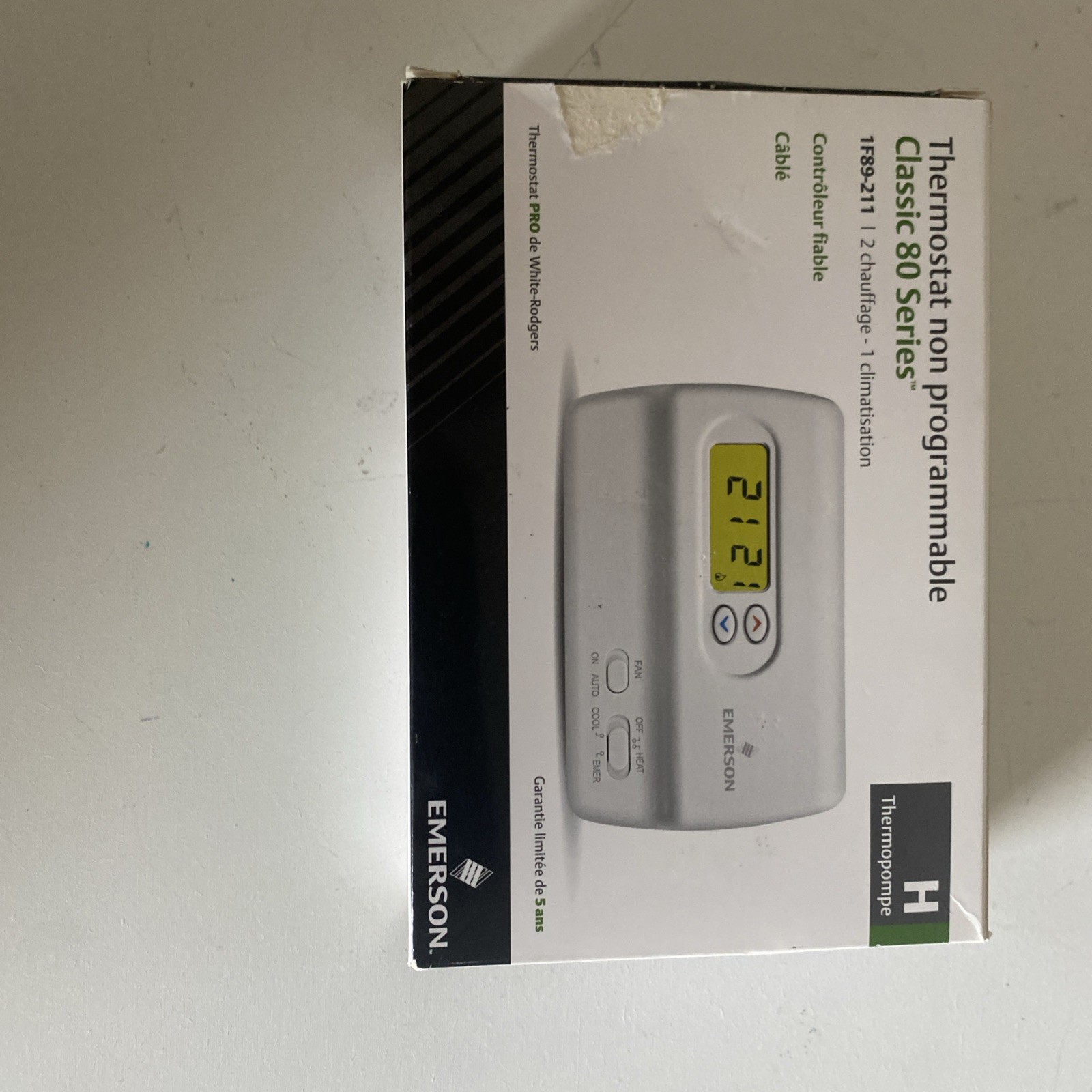 Emerson 1F89 211 Heat Pump Non Programmable Thermostat