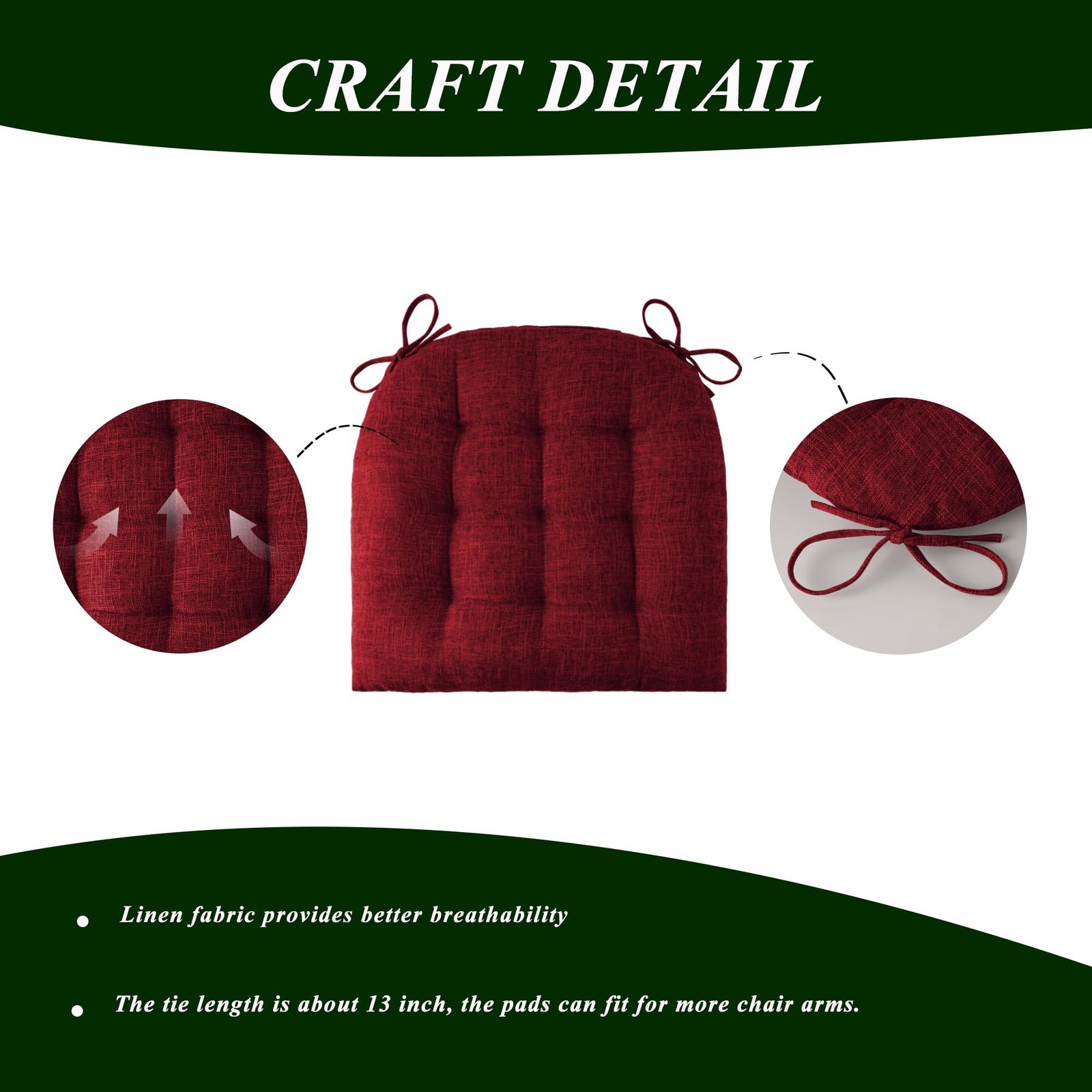 Extra Large Rocking Chair Cushion with Thick Padding High Back and Seat Cushi...