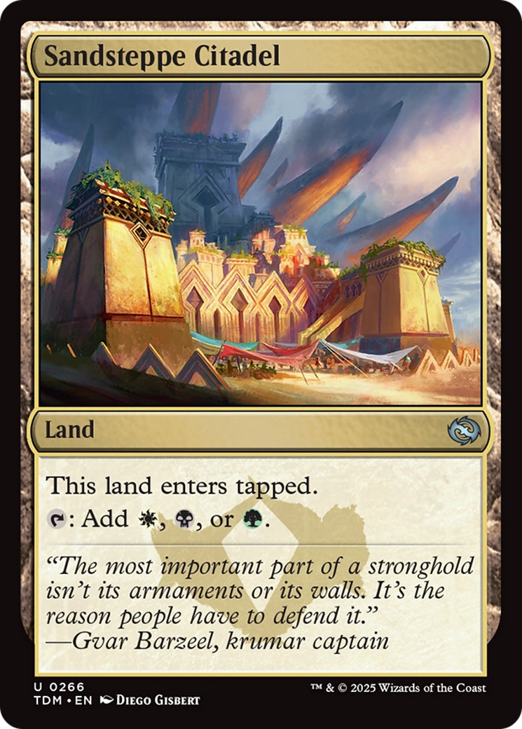 x1 Sandsteppe Citadel TDM Tarkir Dragonstorm MTG 266 UNCOMMON M/NM 1x