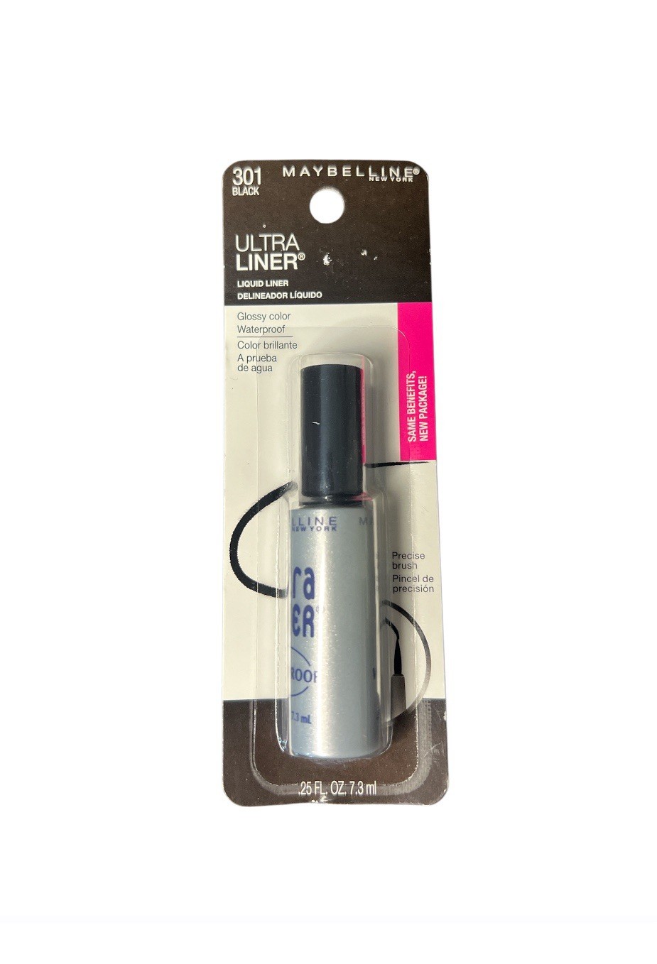 Maybelline Ultra Liner Liquid Liner 0.25 fl oz #301 - Black (1 New)