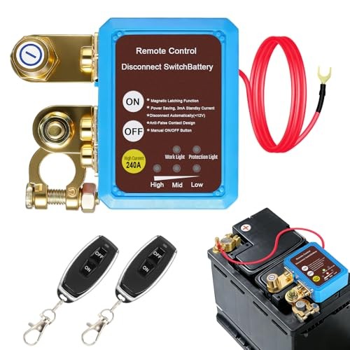 Smart Voltage Kill Switch 12V/24V 240A Remote Battery Disconnect Switch