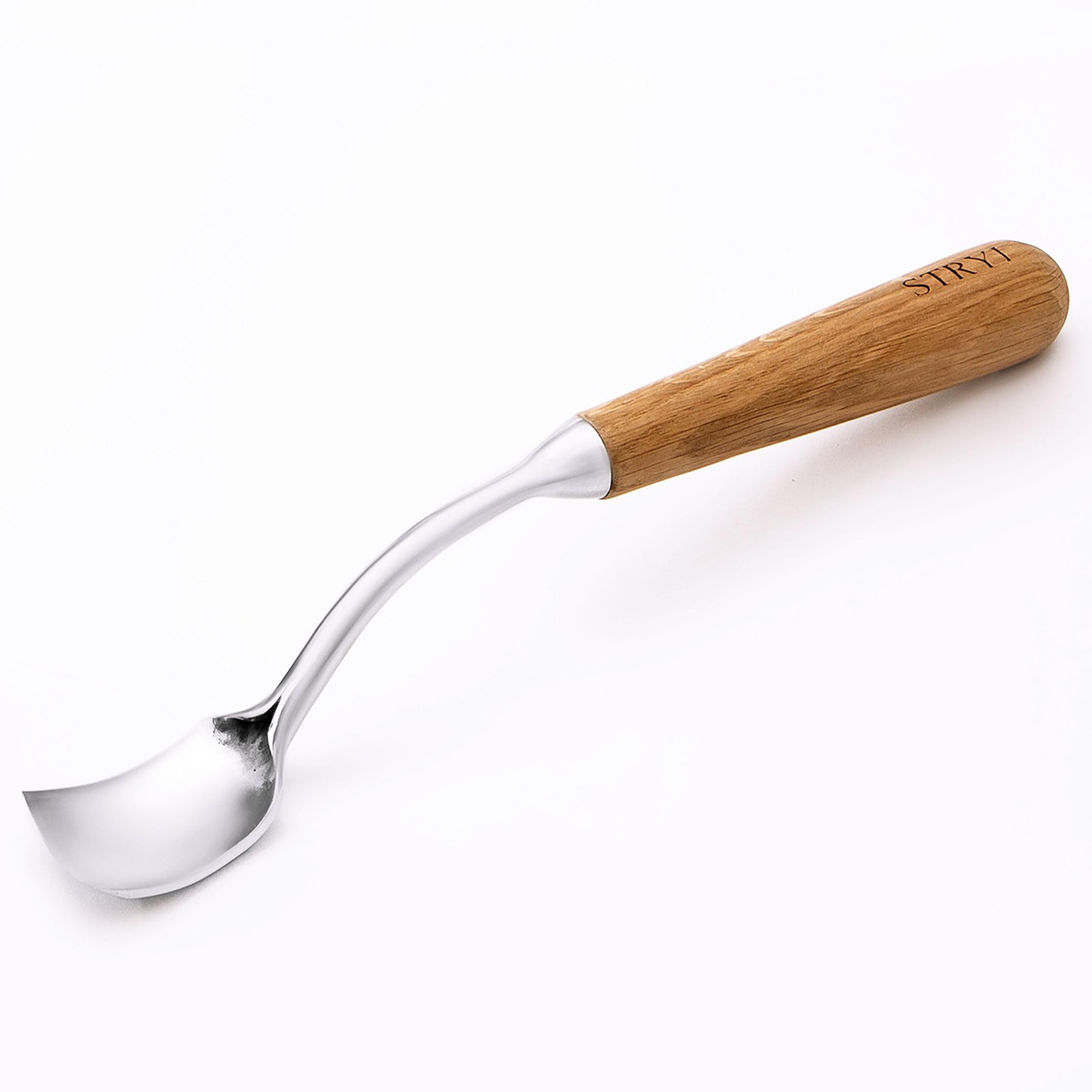 Profi 40mm/1,6" Large Bent Chisel for Kuksa Carving - Professional Wood Bowl ...