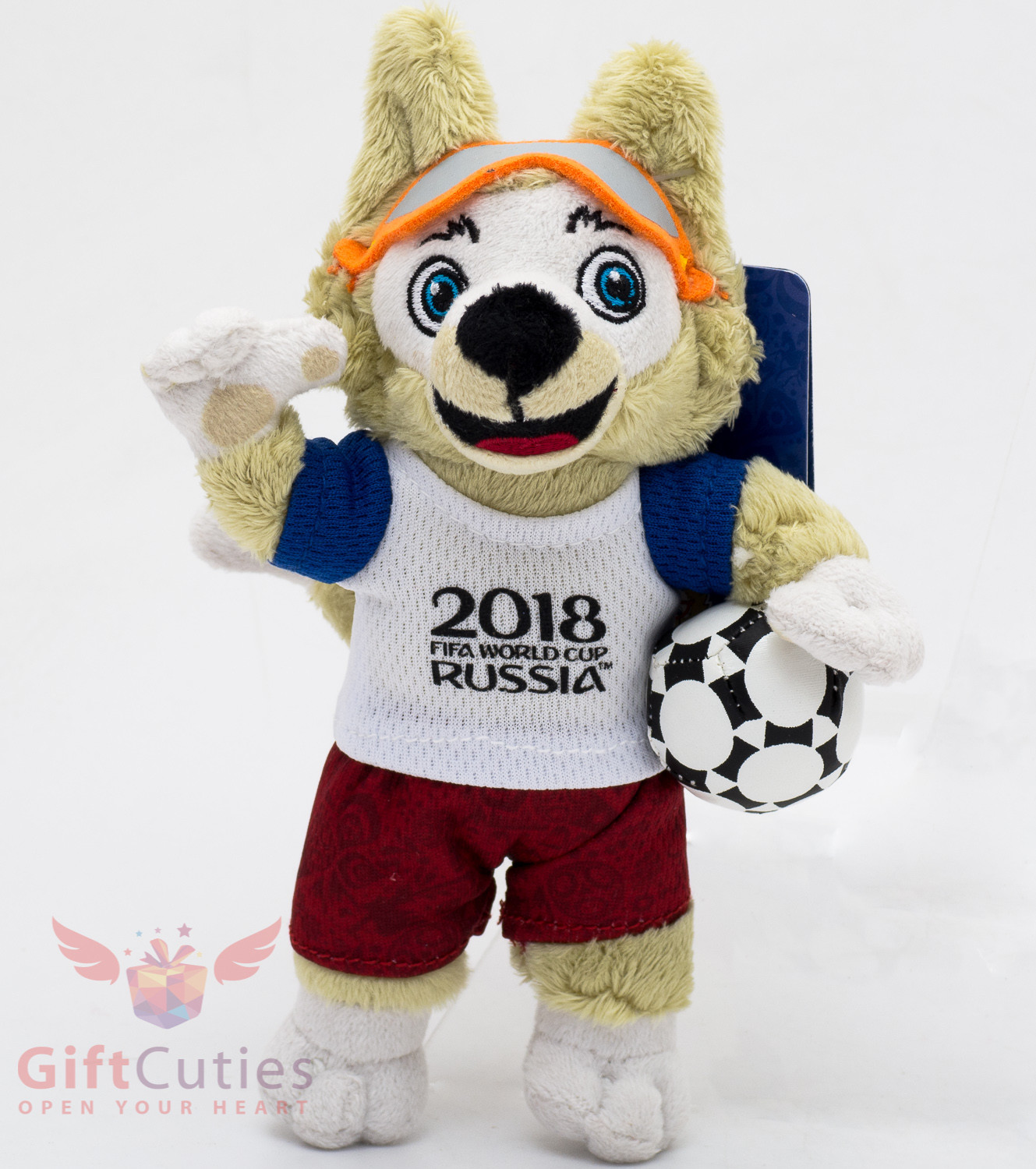 Russian Toy doll Wolf Zabivaka authentic symbol of Football soccer FIFA 2018