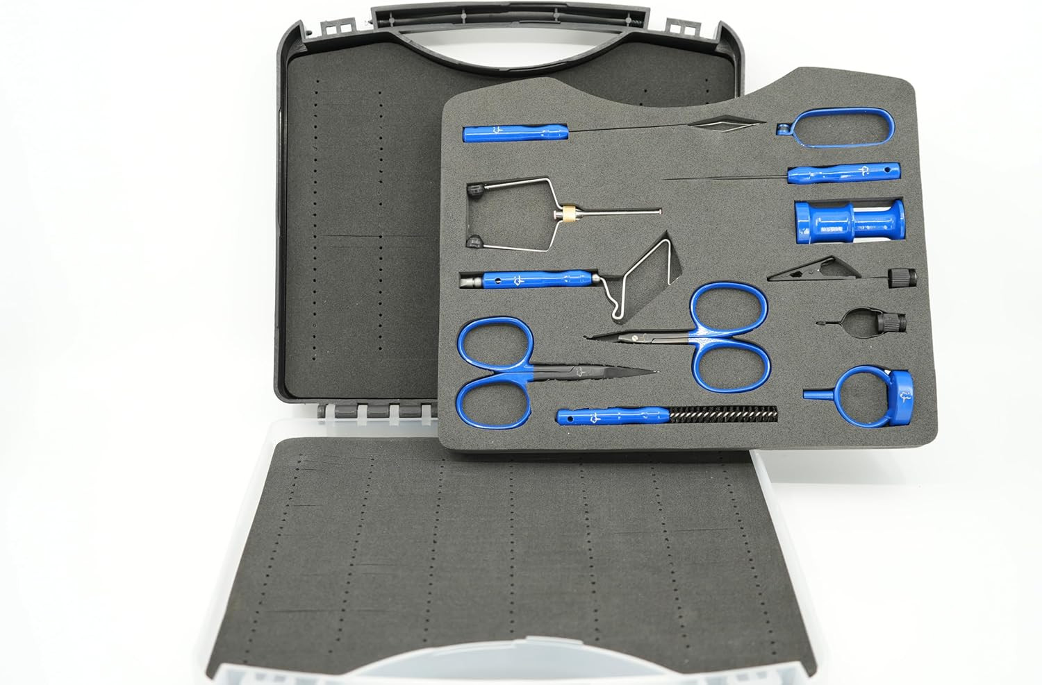 Kingfisher Fly Tying Comprehensive Tool Kit, with Case, Scissors, Bobbin, Bodkin