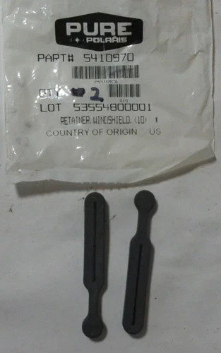 POLARIS NOS OEM SNOWMOBILE GENUINE VINTAGE WINDSHIELD RETAINERS (2) 5410970