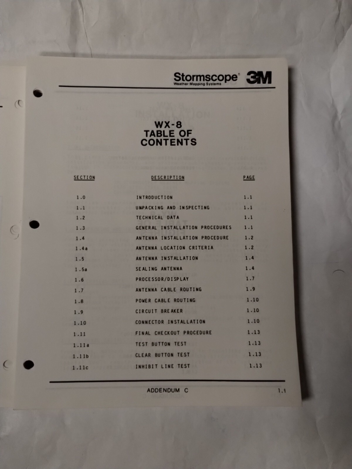 Ryan Stormscope Weather Mapping System WX-8-9-10 Installation Manual-Copy