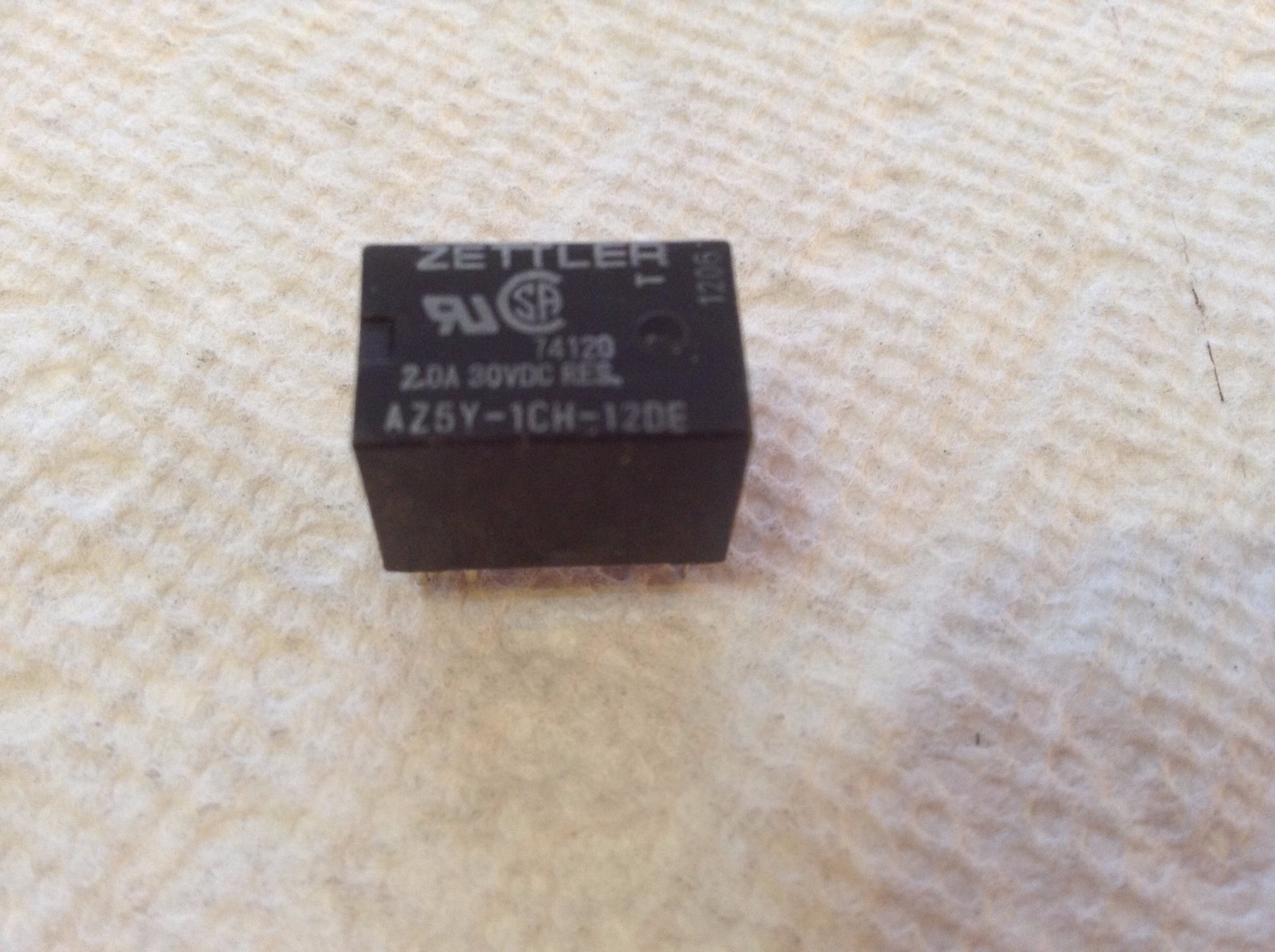Zettler AZ5Y-1CH-12DE Relay 20A 30VDC Lot of 5 pieces. New.