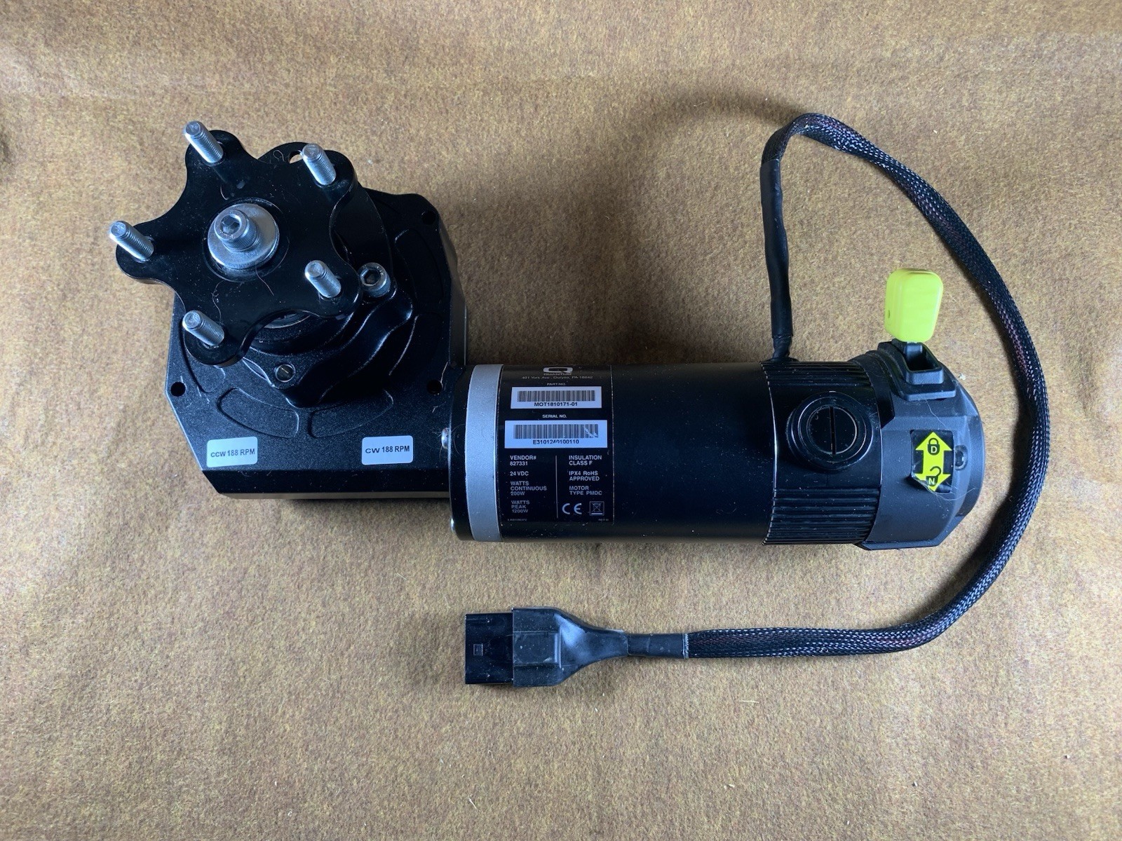 Quantum/Pride Q6 Edge Right Motor Assembly MOT1810170-01, TESTED