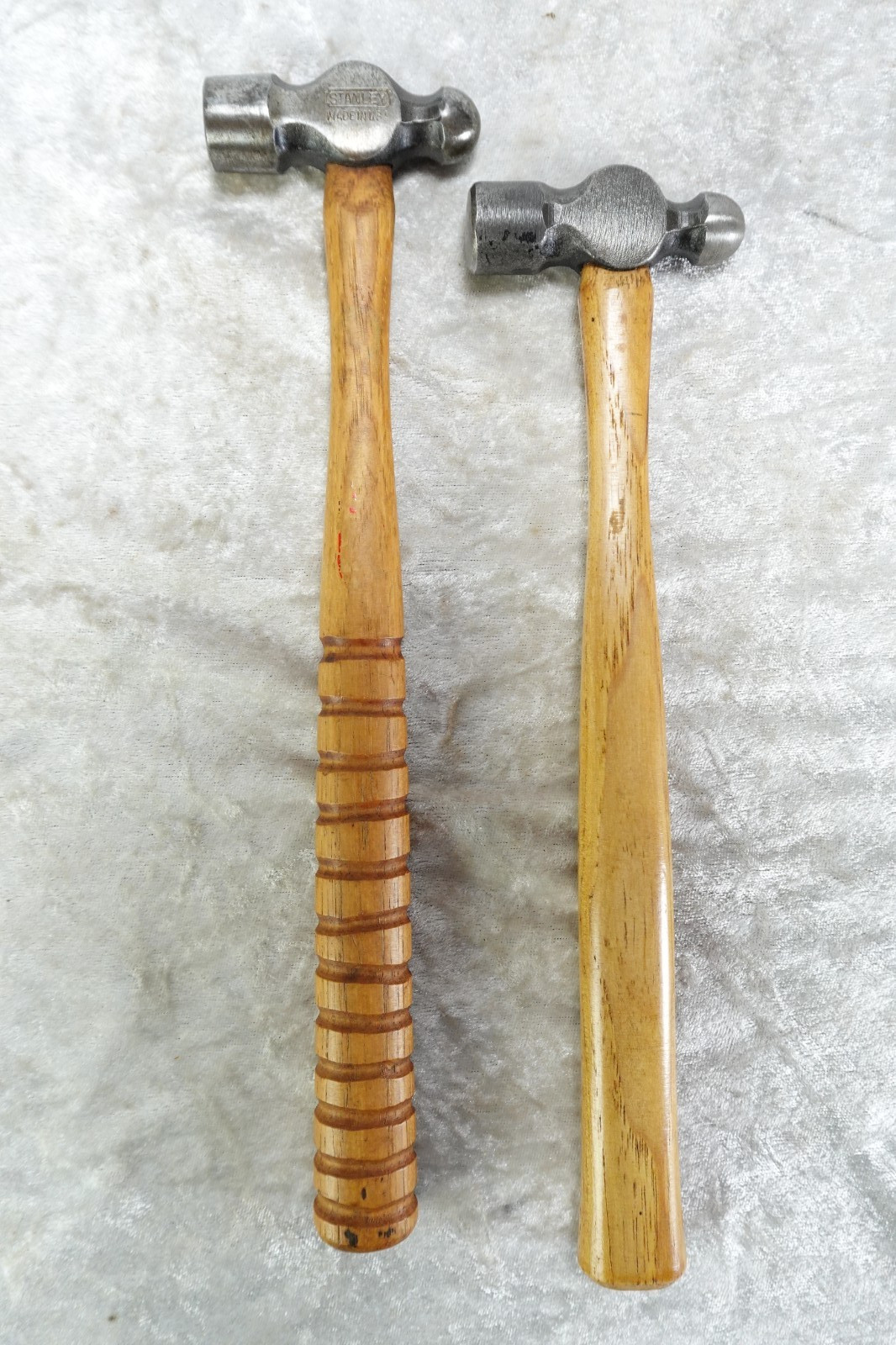 2 Vintage Ball Peen 4 Oz Hammers Stanley & 'M' Brand Jeweler's Metalsmith