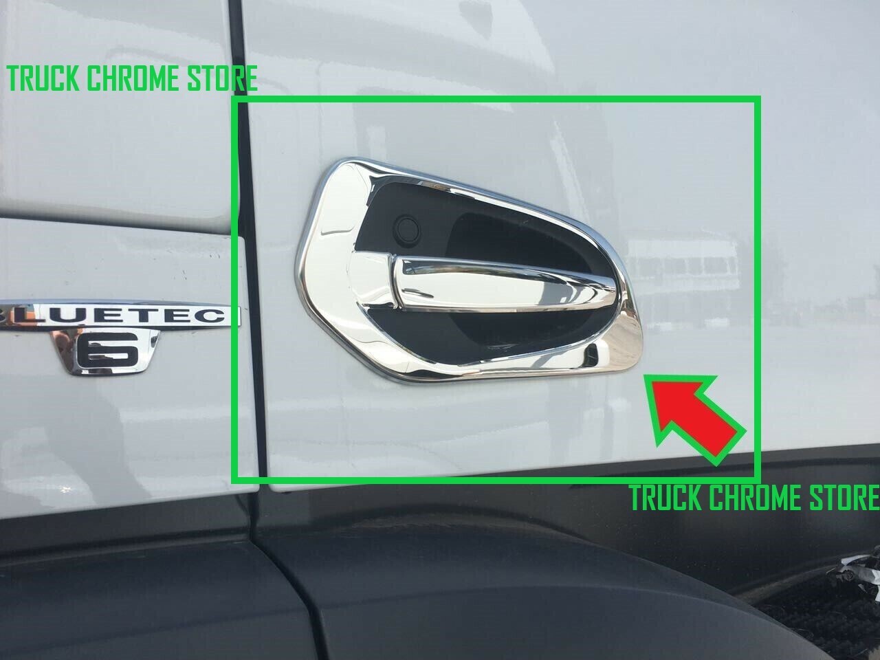 ACTROS   MP4-MP5  DOOR HANDLE CHROME   Stainless Steel   1 SET.   Fits  Mercedes
