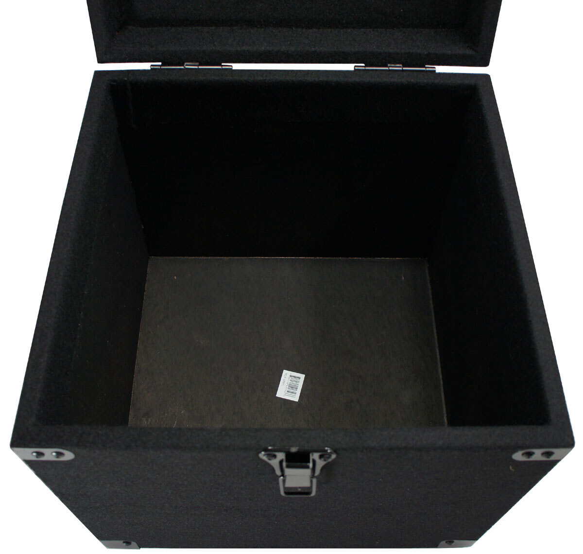 Durable DJ Carpeted Wood Case Removeable Lid Storage Box for 90 LP Vinyl Records