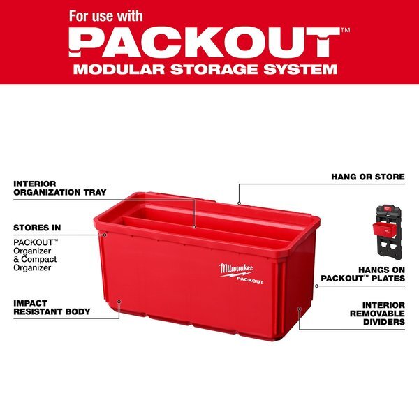 Milwaukee Tool 48-22-8063 2Pk Large Bin Set For Packout™