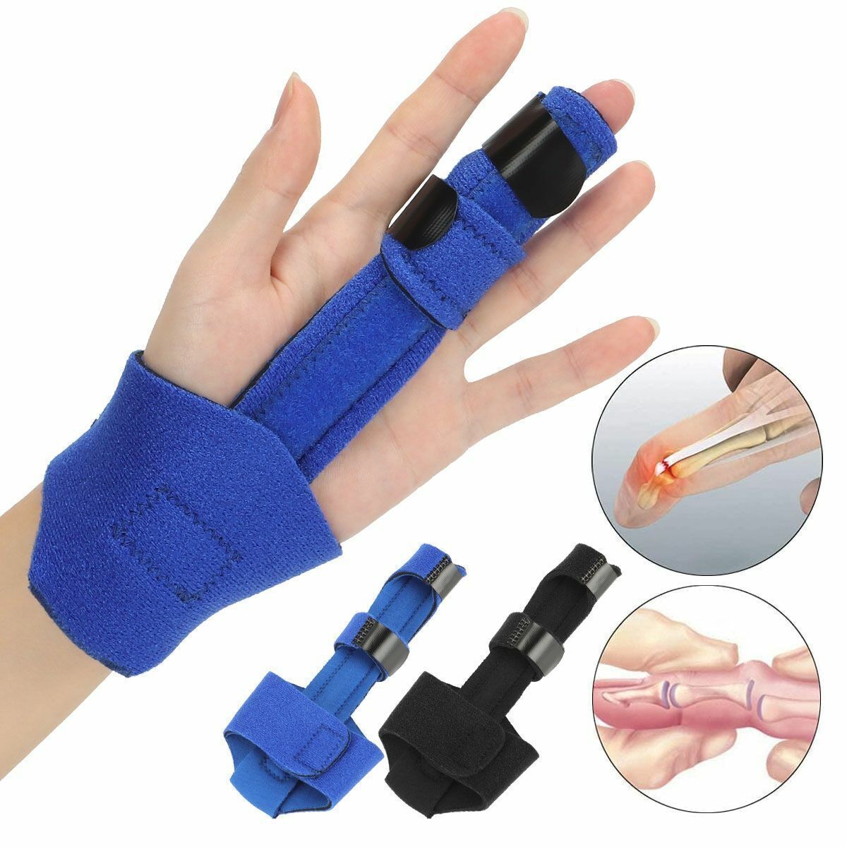 Finger Splint Brace Support Trigger Straightener Corrector Protector Pain Relief