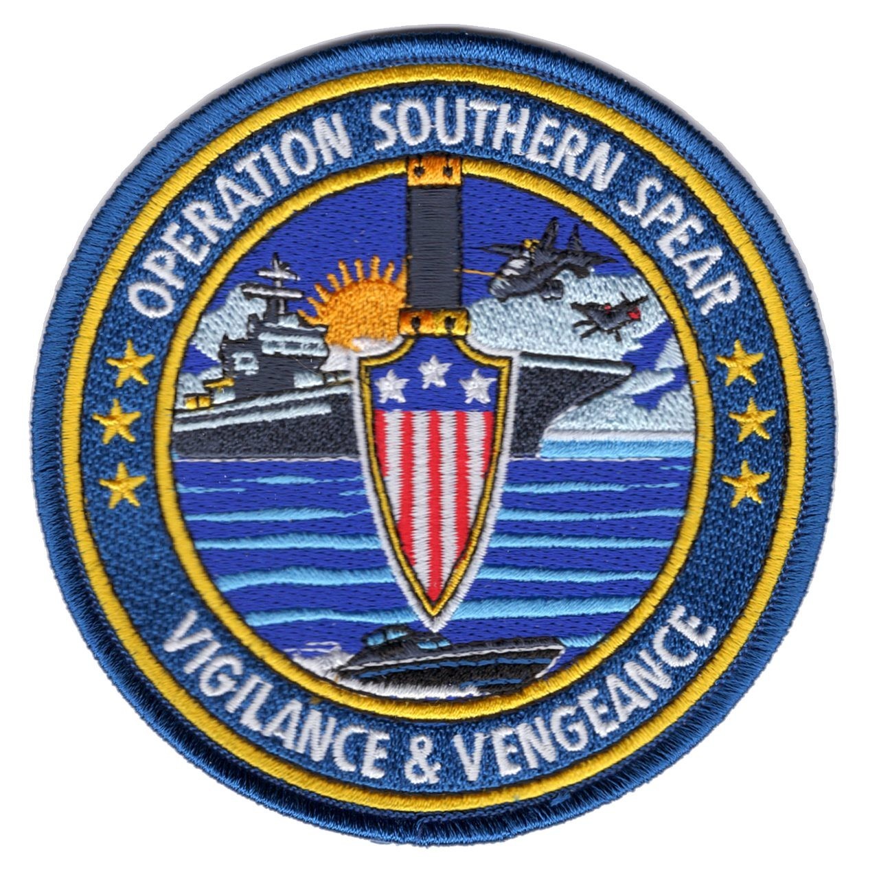 Operation Southern Spear Embroidered Patch Vigilance Vengeance 4x4
