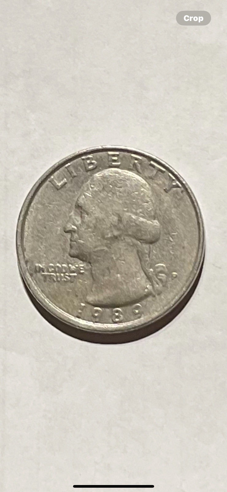 RARE  1989 P 25 C MINT MARK (A&M) ARE TOUCHING IN AMERICA
