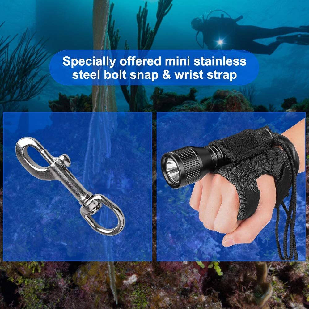 Scuba Dive Light for Cave Dive Cavern Underwater Photo Compact Night Dive Torch