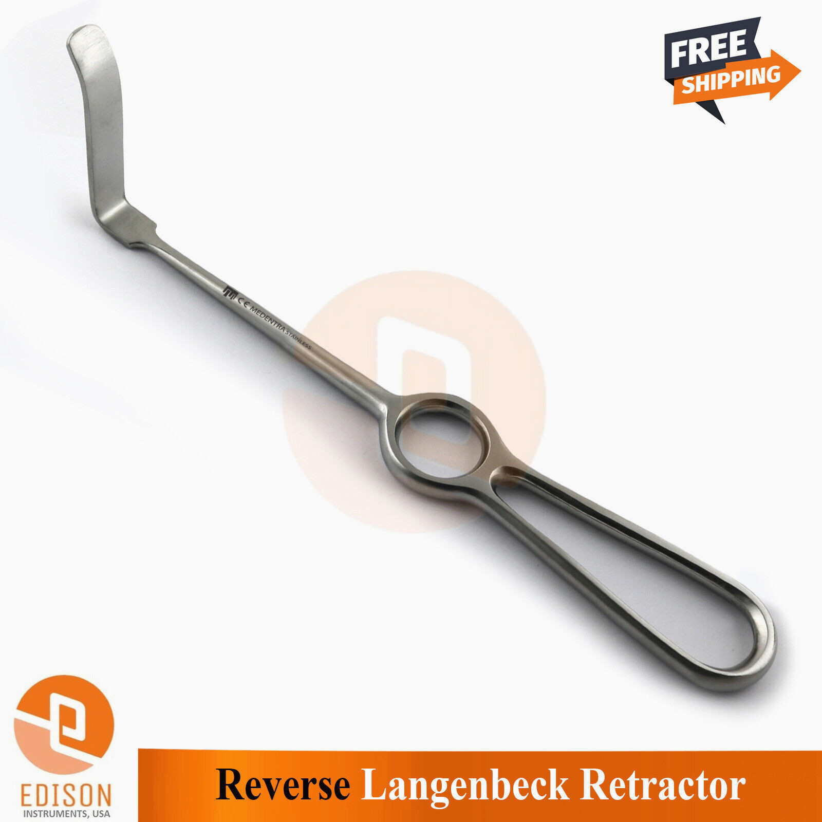 Reverse Langenback Retractor 22cm Soft Tissue Retracting Oral Surgery Instrument