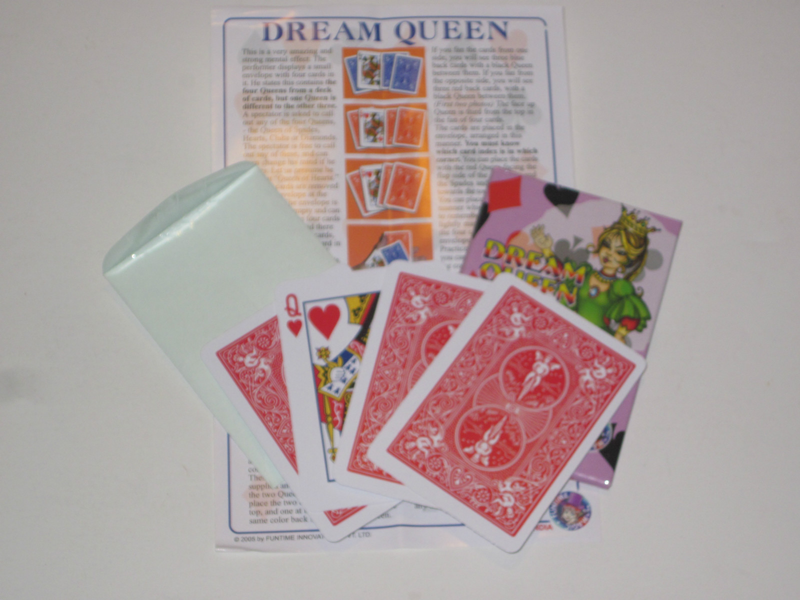 Dream Queen Card Magic Trick - Close Up, Street, Mind Reading, Walk Around Magic