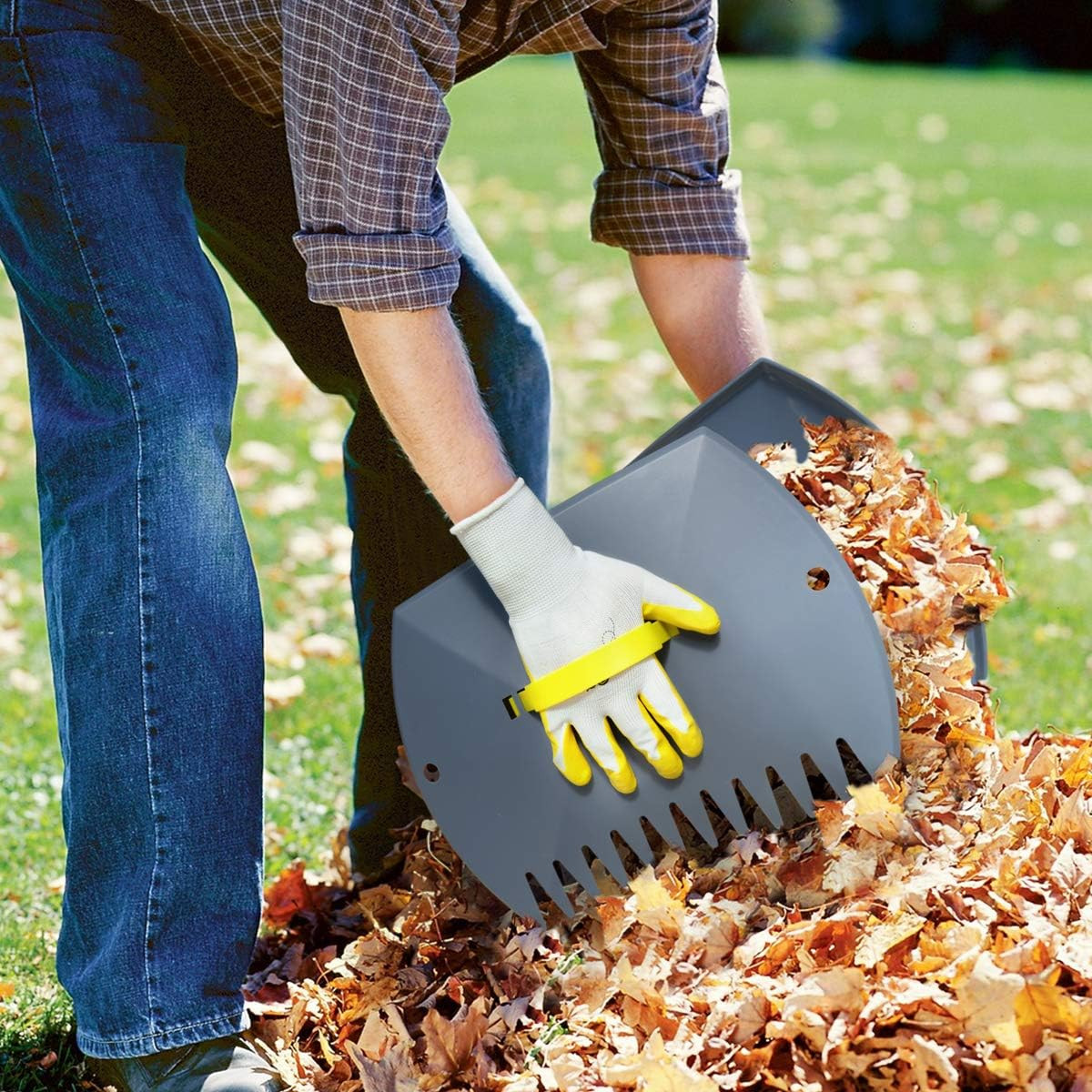 Leaf Scoops and Claws, Lightweight Leaf Grabber Claws, Yard Scoops for Leaves, G