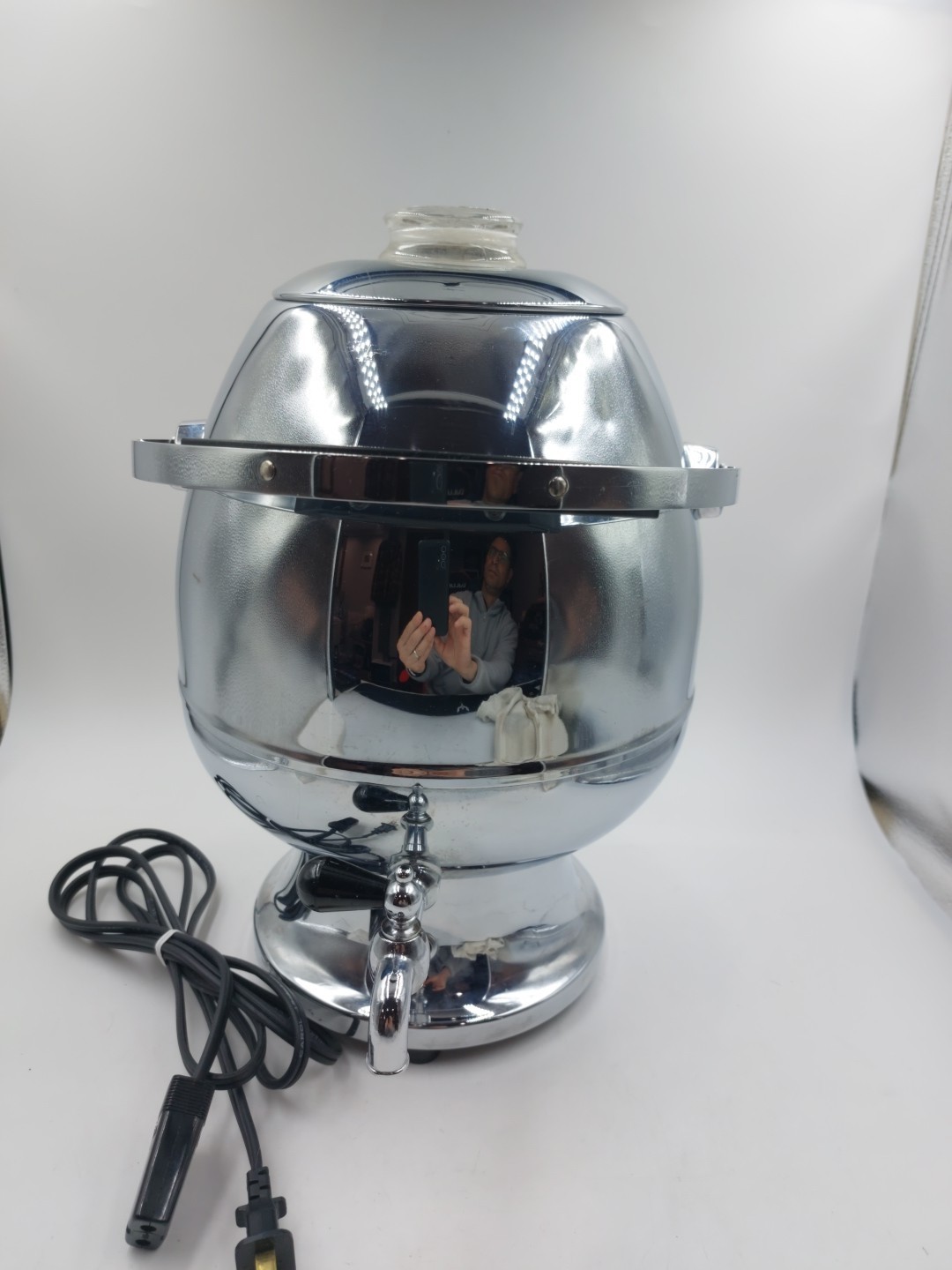Sears Roebuck 35-Cup Coffee Percolator Model  673.67460 Vintage art deco. Read!