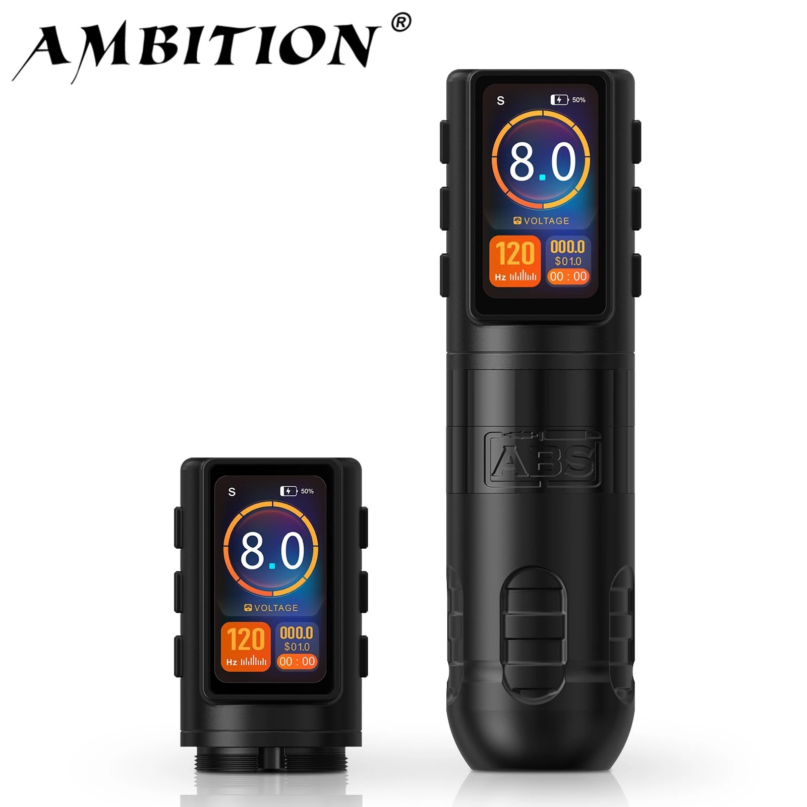 Ambition ABS Zetton Wireless Rotary Tattoo Machine Pen 3.5+4.0mm Stroke Tattoo