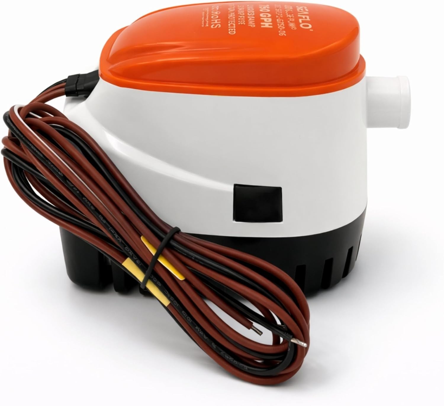 06 Series 750GPH Automatic Submersible Bilge Pump with Built-In Float Switch 12V