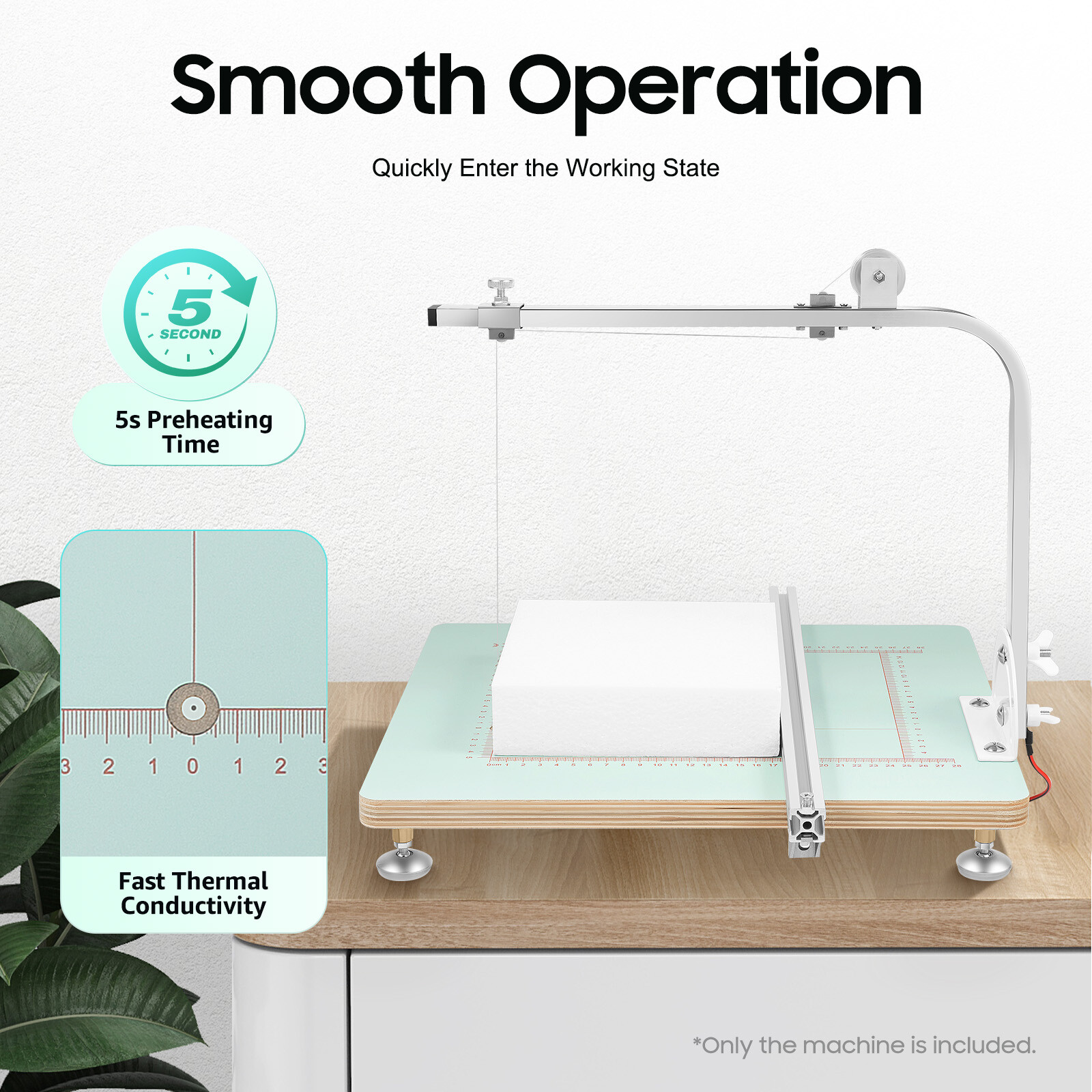 72W Hot Wire Foam Cutter Working Table Tool Sponge Styrofoam Cutting Machine New