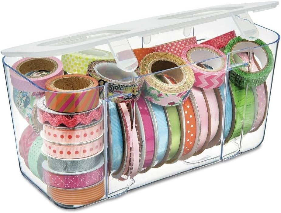 Modern Medium Clear Caddy Organizer - Portable with Water-Resistant Features