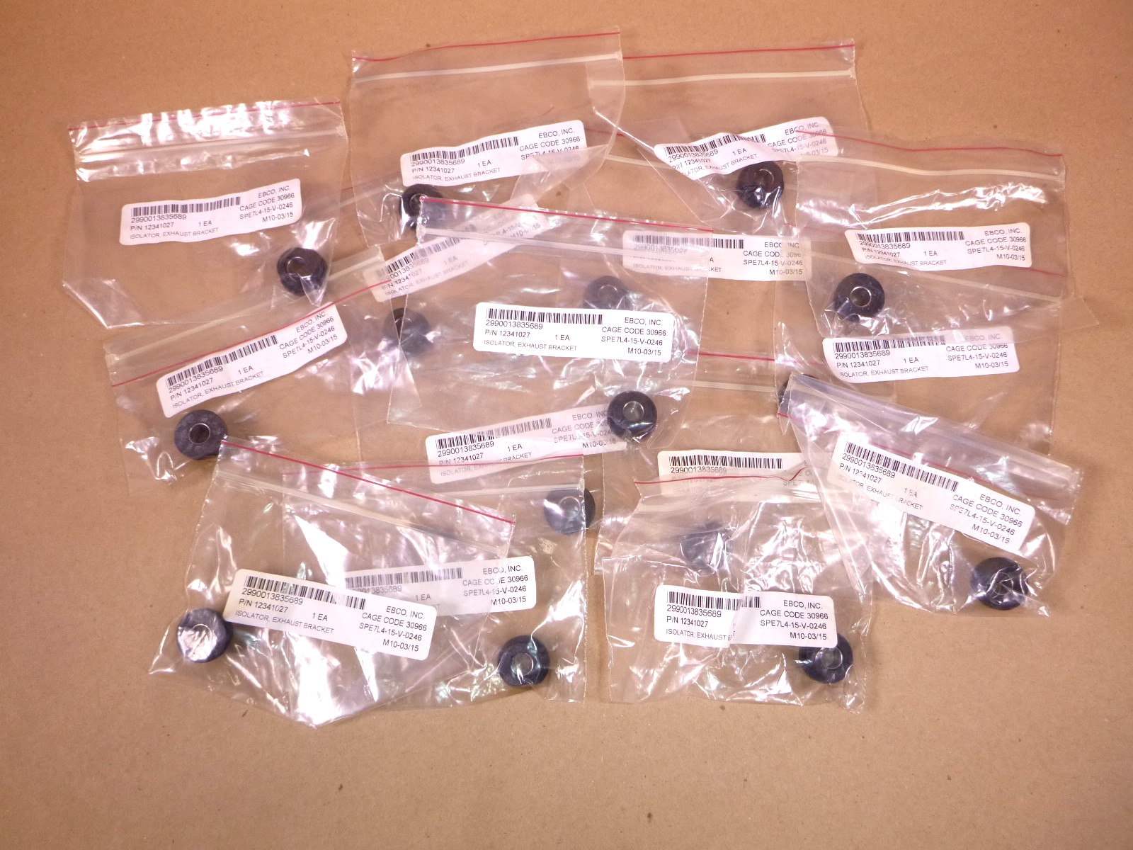 USGI M998 Humvee Engine Exhaust System Hanger 12341027, 2990-01-383-5689 (15 Pc)
