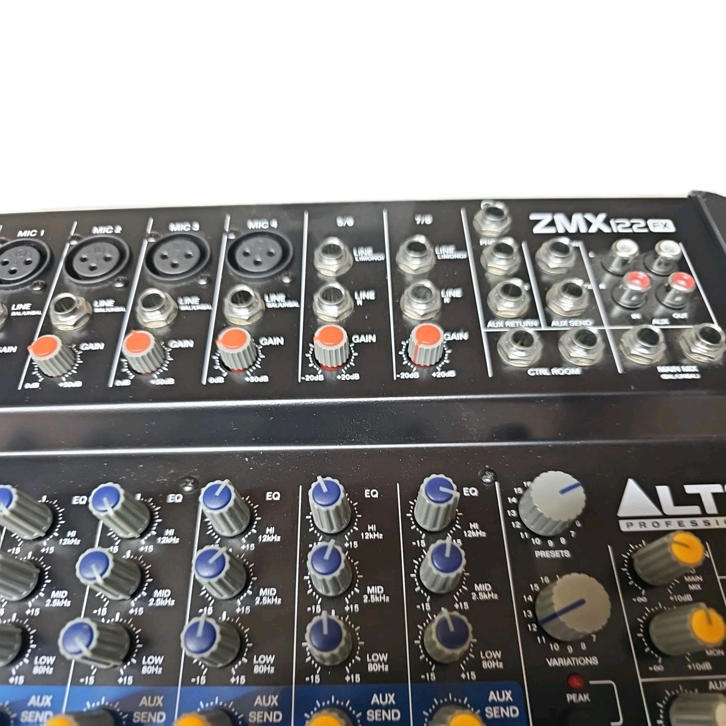 Alto Zephyr Series ZMX122FX 8-Channel Compact Mixer NO Power Cord