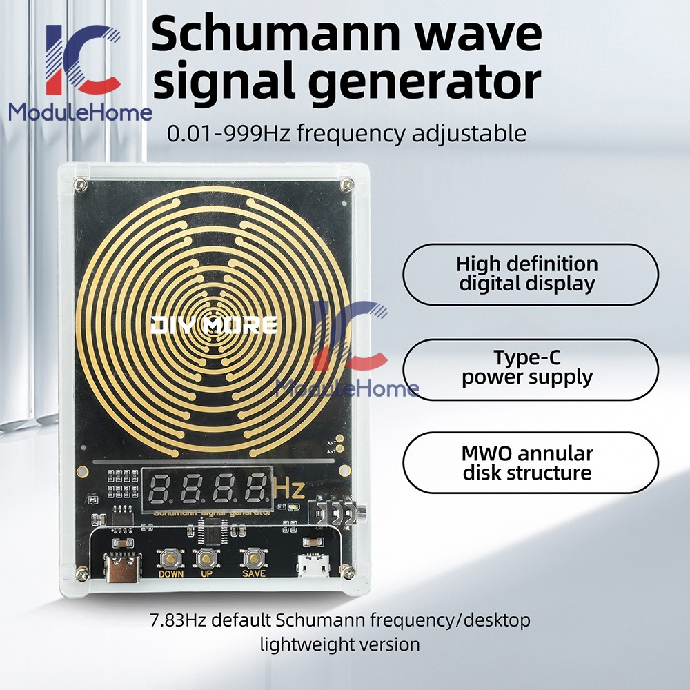DC 5V 0.01-9999HZ Adjustable Frequency Schumann Wave Sine Wave signal Generator