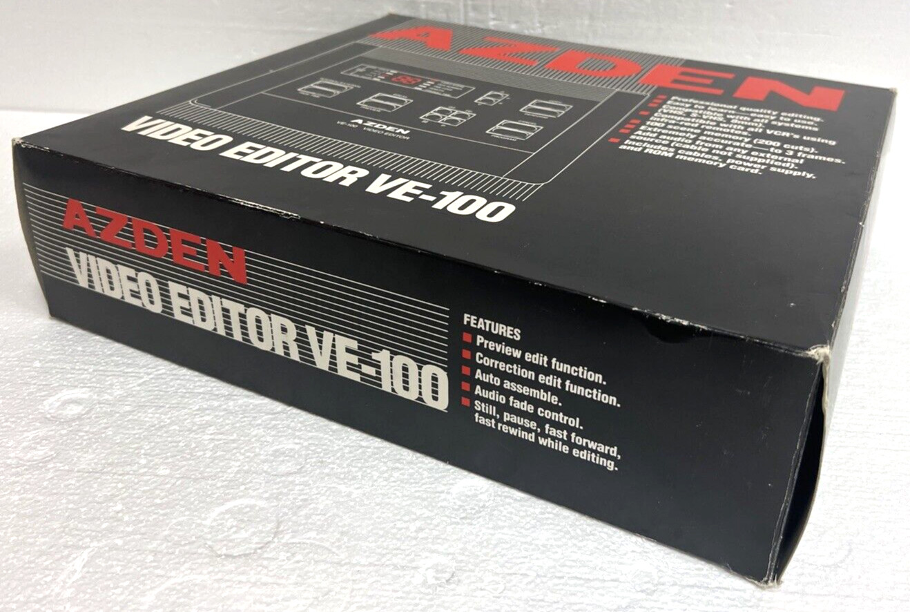 AZDEN audio / video editor VE-100 New in Original Box