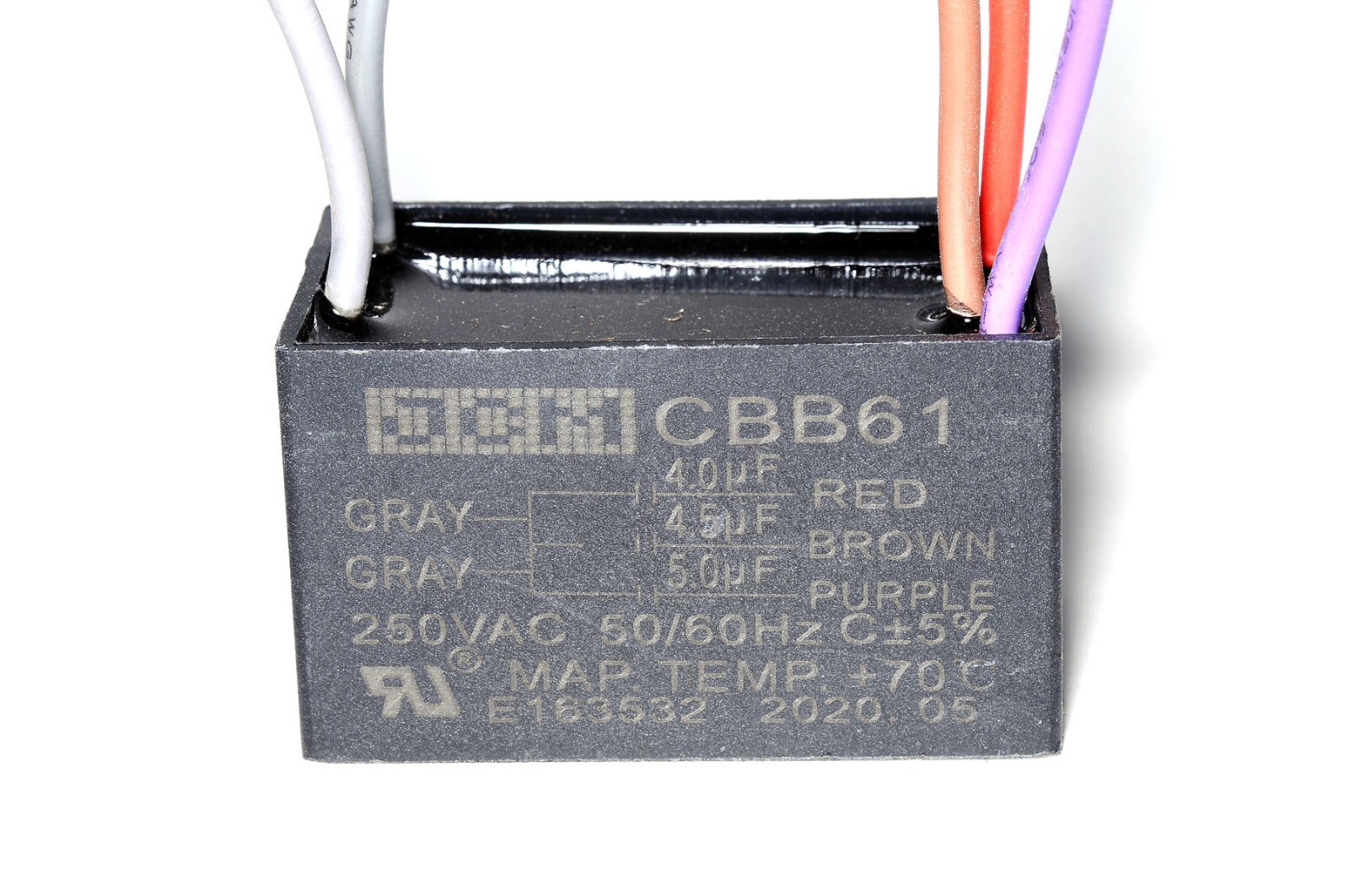 Capacitor CBB61 Ceiling Fan 4uf+4.5uf+5uf 5-Wire AC CAP CONDENSER motor starting