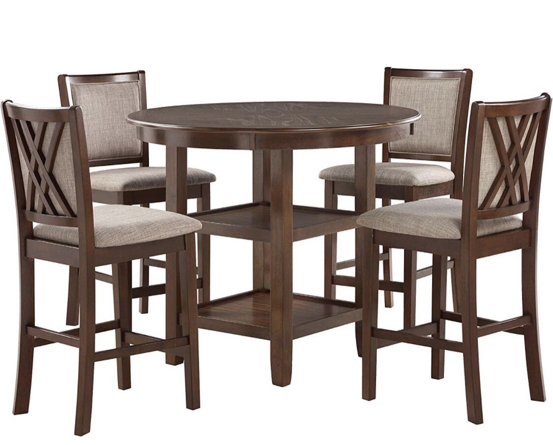 Round Dining Table Set for 4